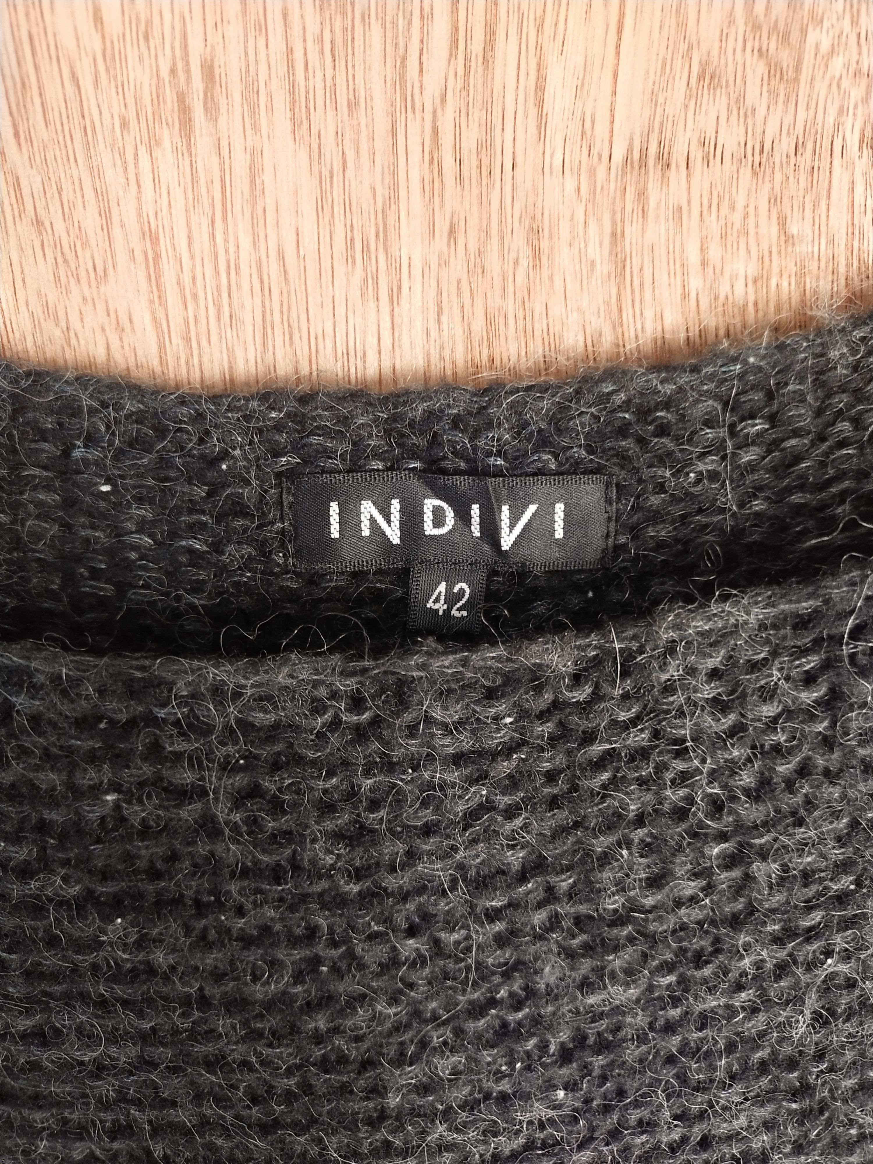 Homespun Knitwear × Japanese Brand Indivi japan size 42 black mohair Knitwear #S091 Size US M / EU 48-50 / 2 - 5 Thumbnail