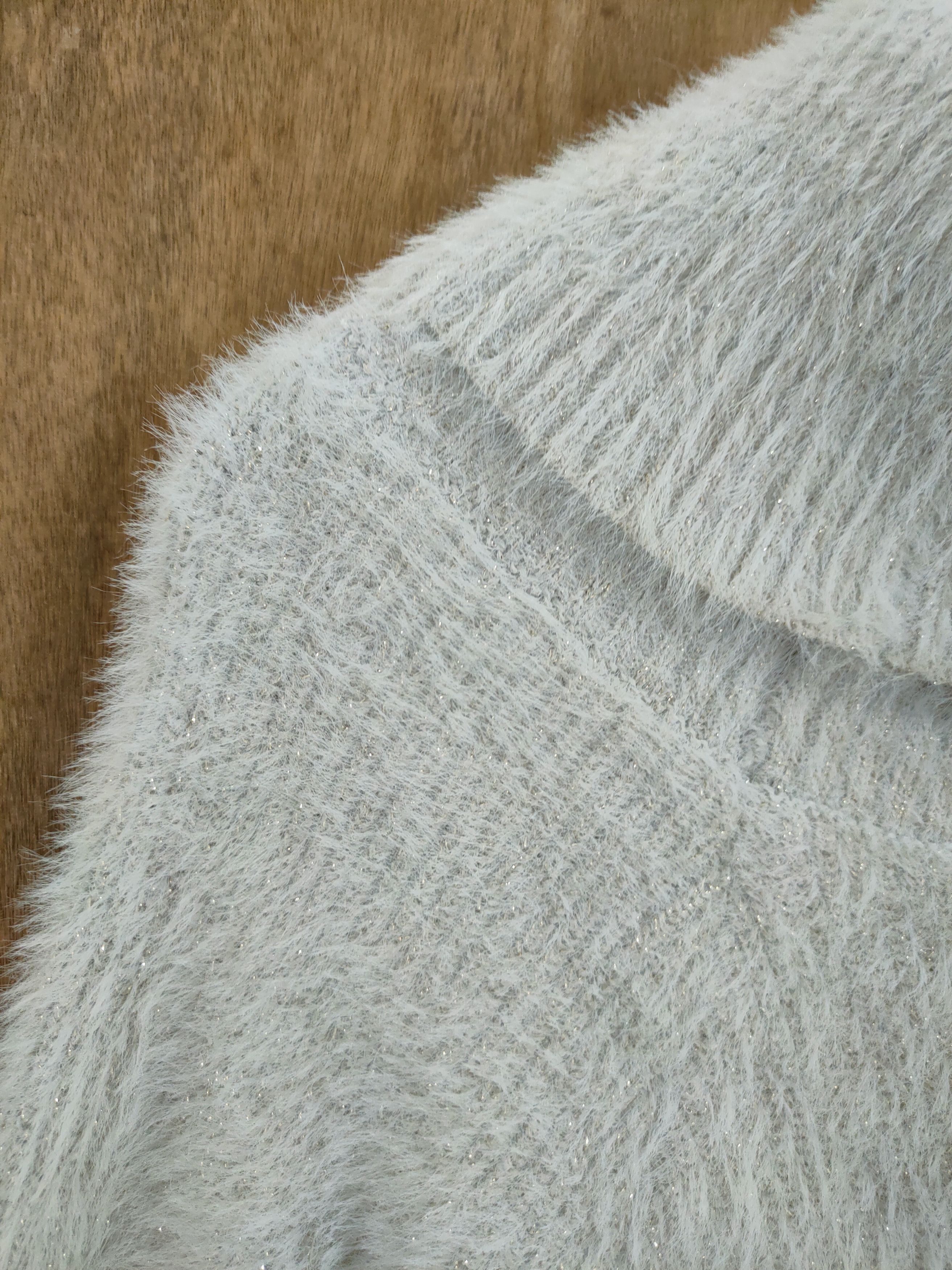 Aran Isles Knitwear D Axes mohair shag shaggy soft fur winter knitwear #46-993 Size US XS / EU 42 / 0 - 5 Thumbnail