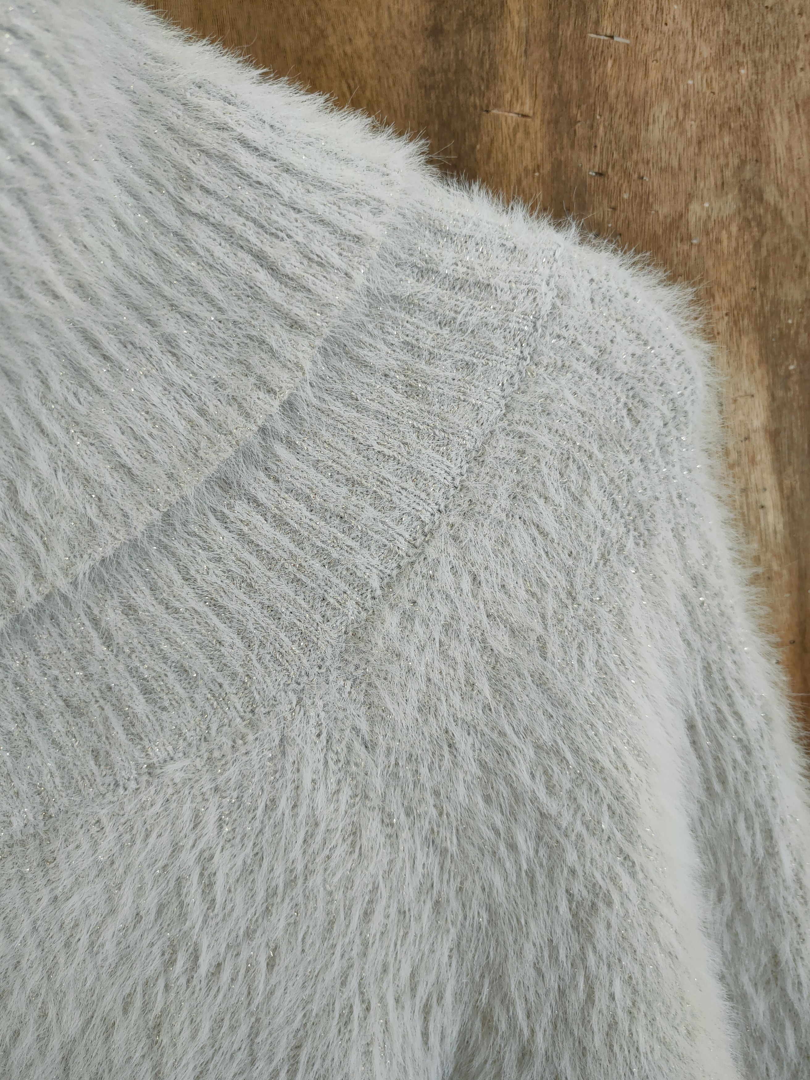 Aran Isles Knitwear D Axes mohair shag shaggy soft fur winter knitwear #46-993 Size US XS / EU 42 / 0 - 6 Thumbnail