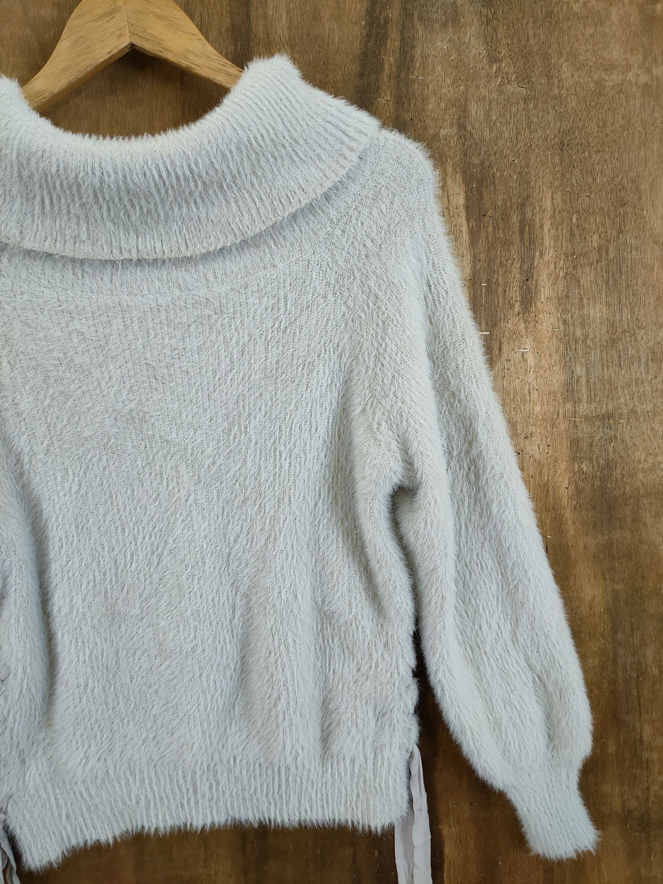 Aran Isles Knitwear D Axes mohair shag shaggy soft fur winter knitwear #46-993 Size US XS / EU 42 / 0 - 3 Thumbnail
