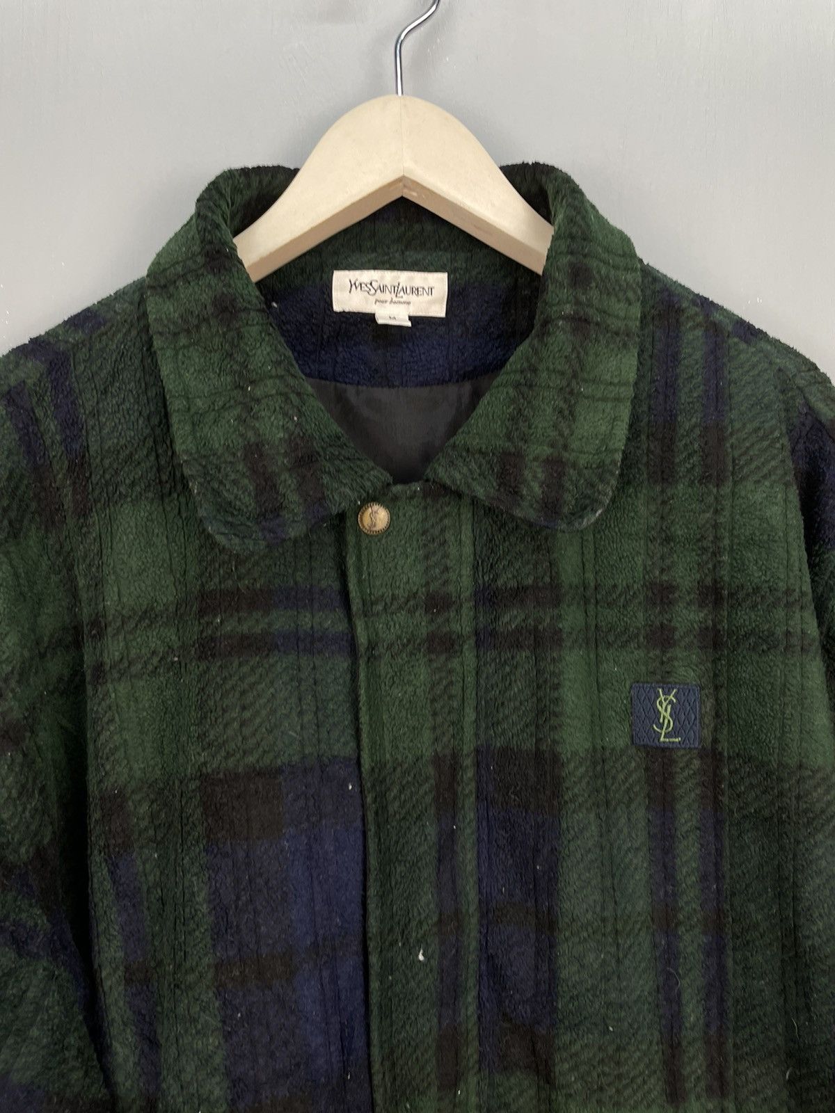 Vintage Vintage Yves Saint Laurent pour homme zip up jacket Size US M / EU 48-50 / 2 - 3 Thumbnail