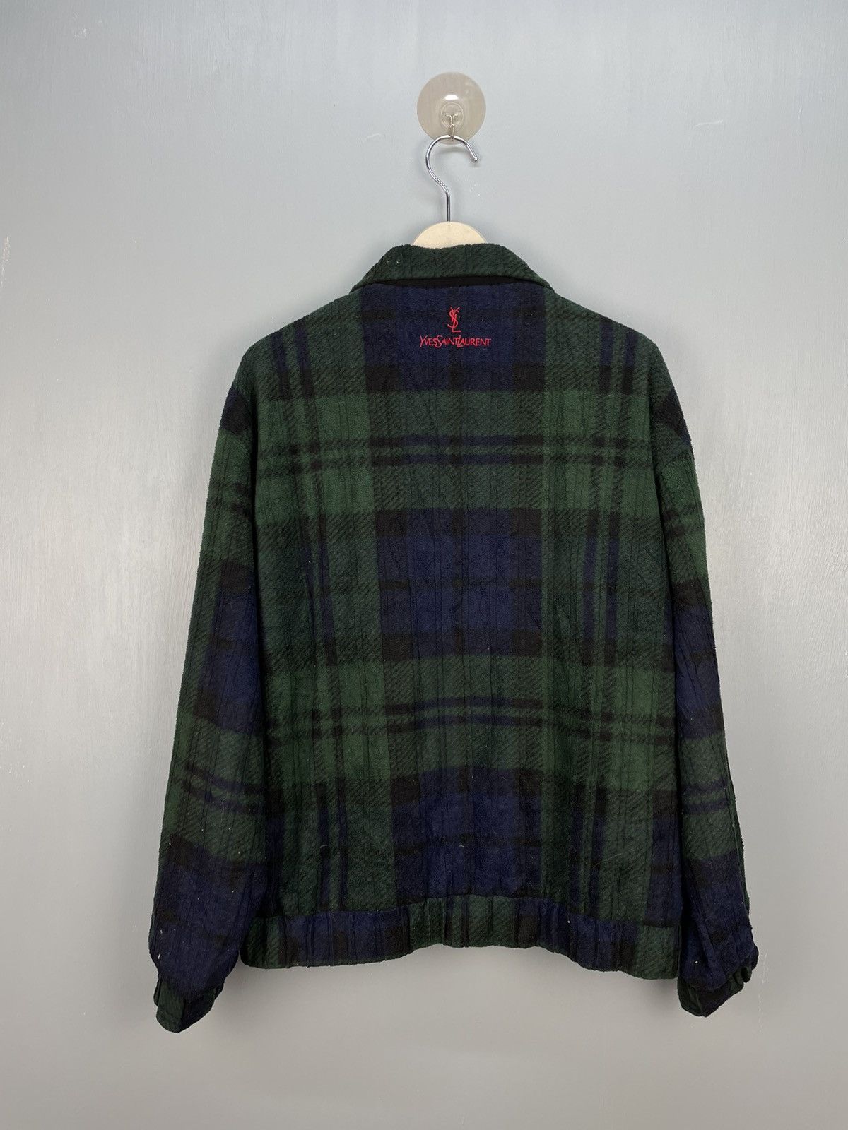 Vintage Vintage Yves Saint Laurent pour homme zip up jacket Size US M / EU 48-50 / 2 - 2 Thumbnail