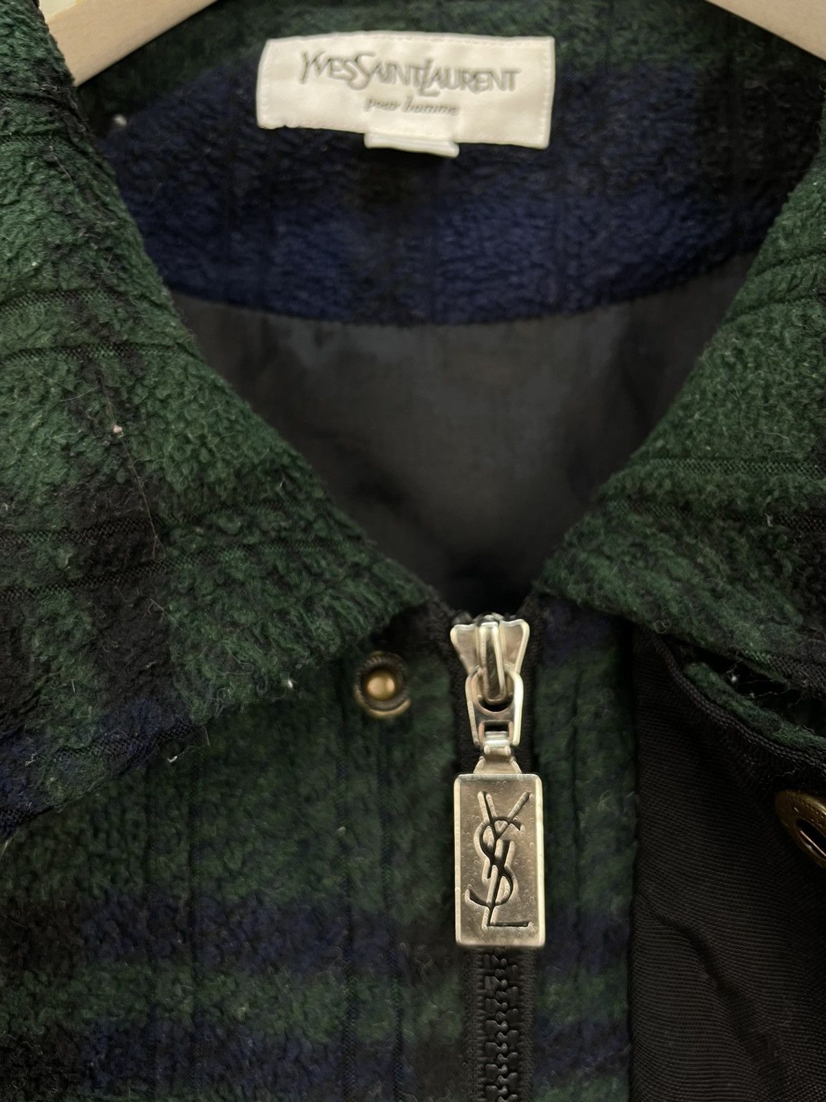 Vintage Vintage Yves Saint Laurent pour homme zip up jacket Size US M / EU 48-50 / 2 - 6 Thumbnail