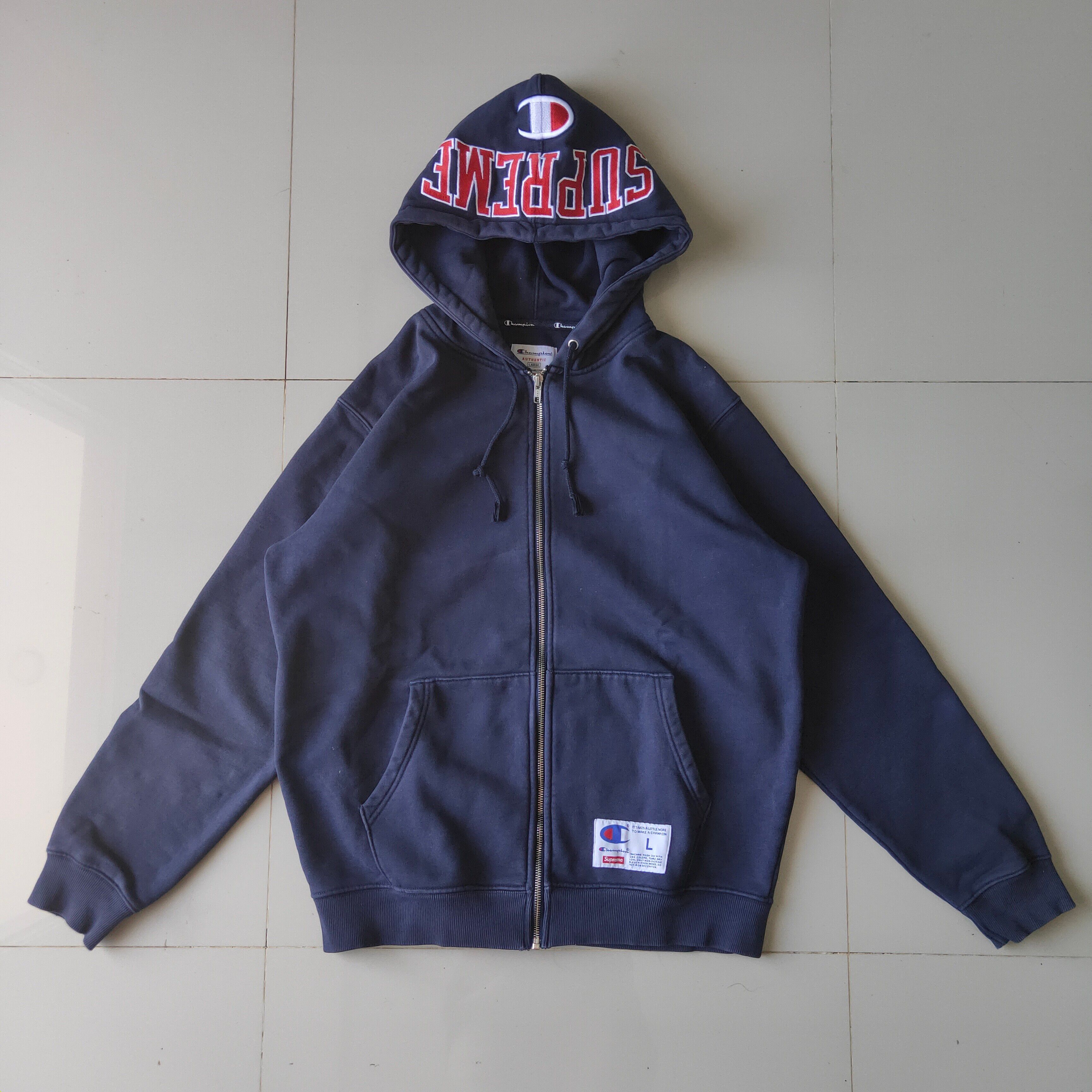 Supreme x Champion Zip Up Hooded