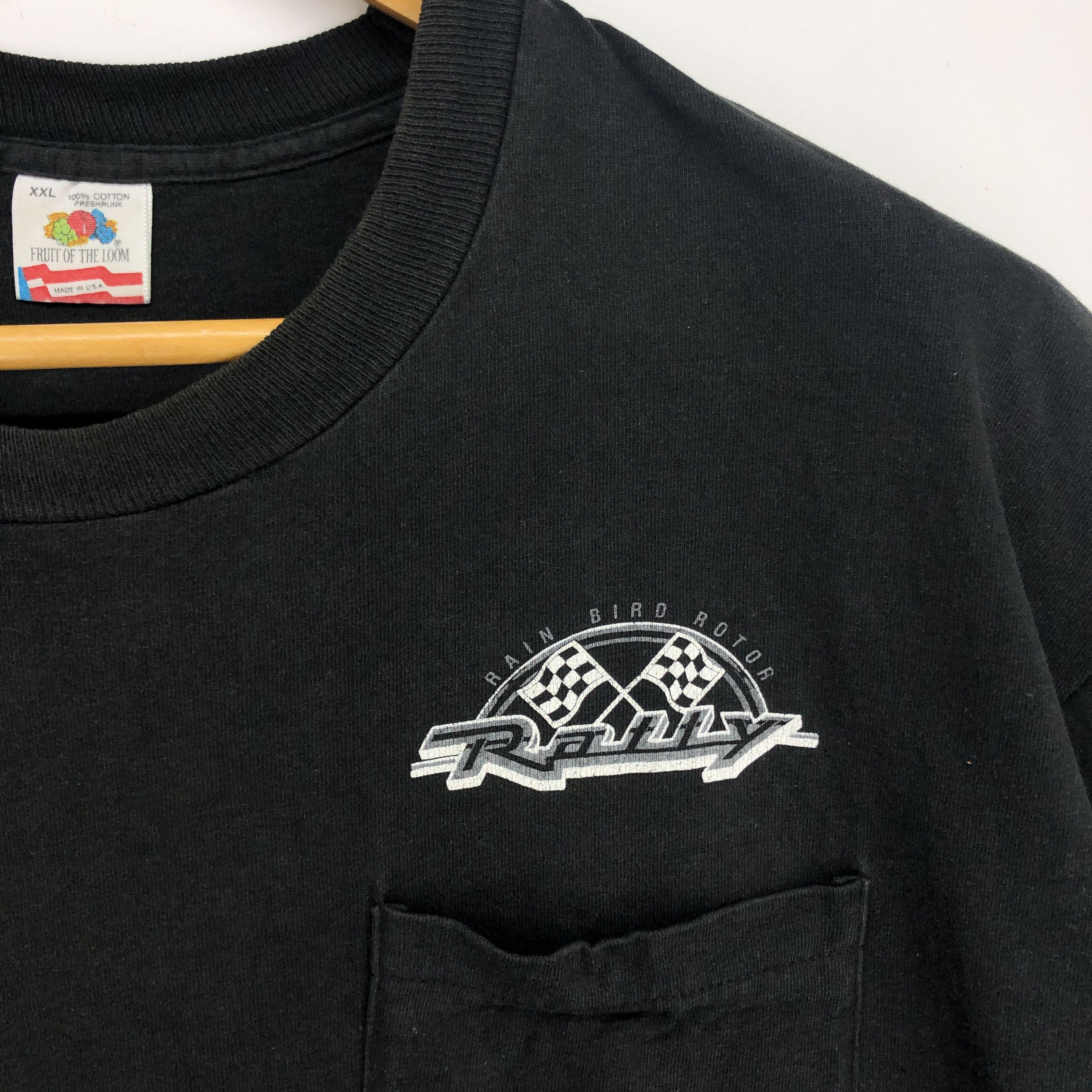 Fruit Of The Loom 90s Vintage RAIN BIRD ROTOR RALLY Crew Neck T Shirt #1274-44 Size US XXL / EU 58 / 5 - 4 Thumbnail