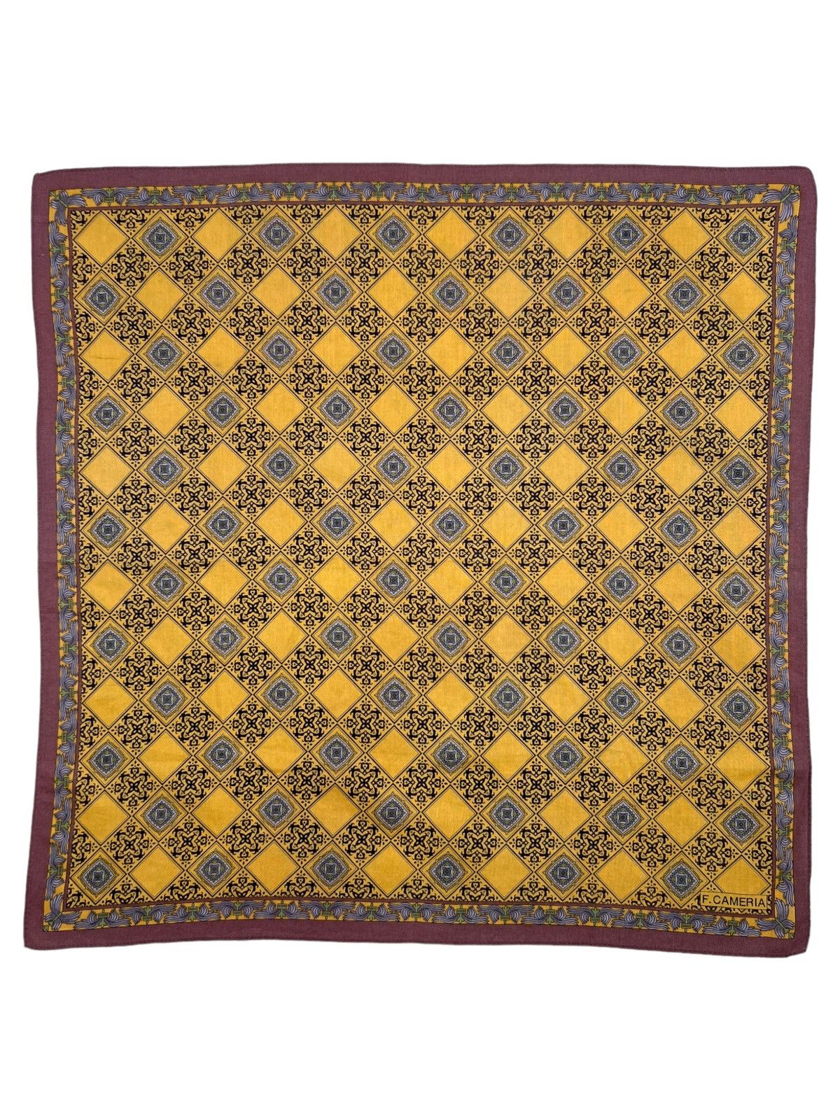Japanese Brand F.Cameria Handkerchief Neckerchief Bandana Pocketsquare Size ONE SIZE - 2 Thumbnail