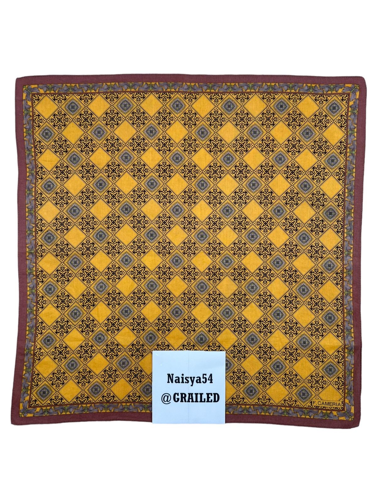 Japanese Brand F.Cameria Handkerchief Neckerchief Bandana Pocketsquare Size ONE SIZE - 6 Thumbnail