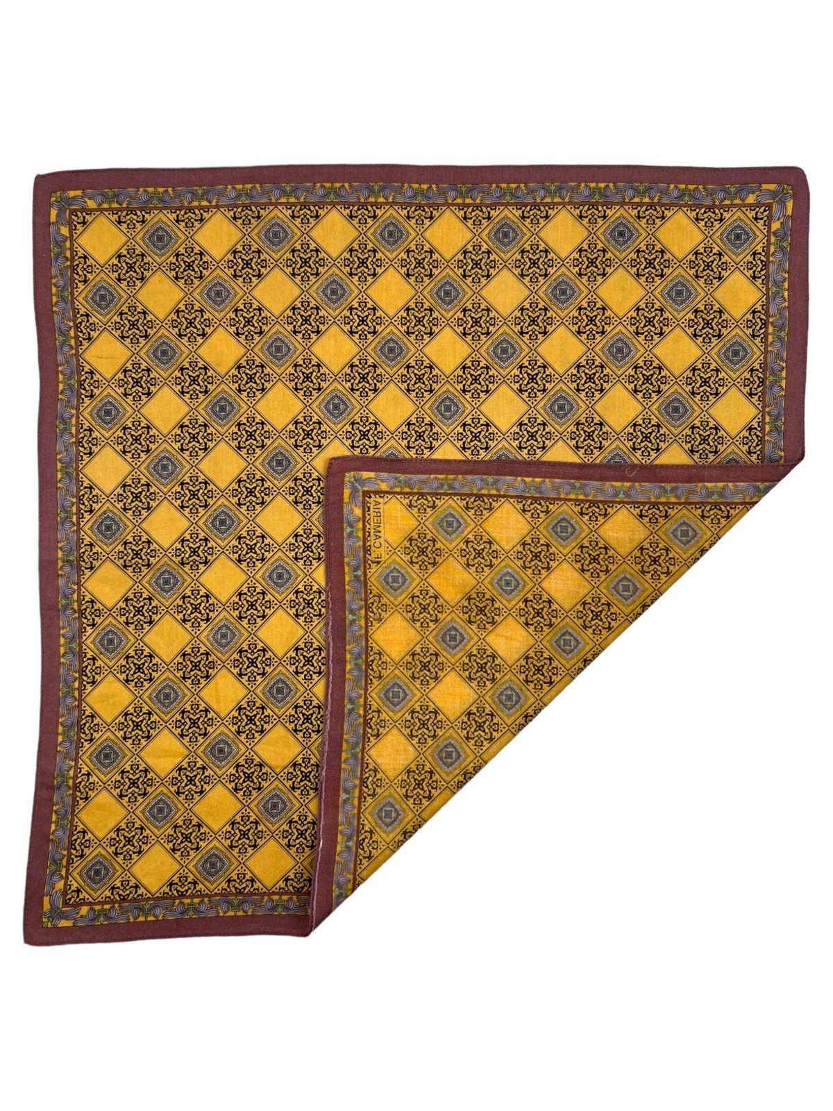 Japanese Brand F.Cameria Handkerchief Neckerchief Bandana Pocketsquare Size ONE SIZE - 4 Thumbnail