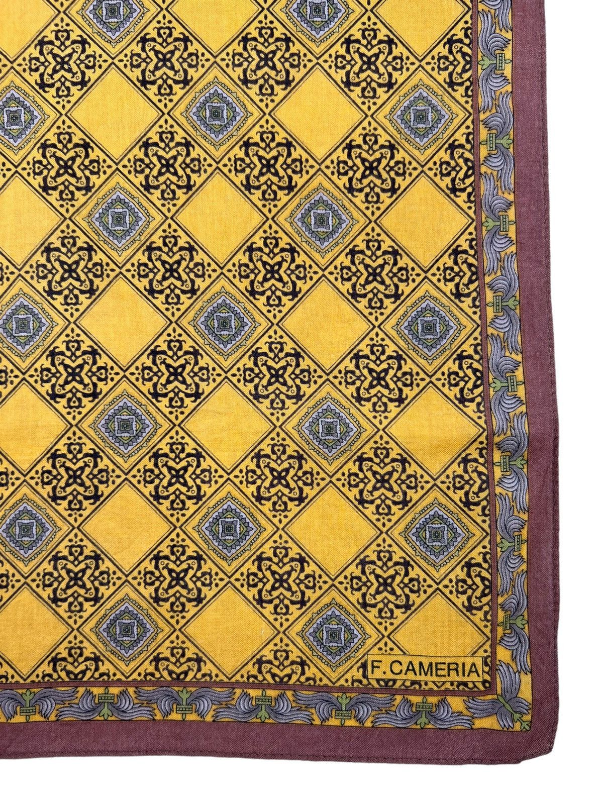 Japanese Brand F.Cameria Handkerchief Neckerchief Bandana Pocketsquare Size ONE SIZE - 3 Thumbnail