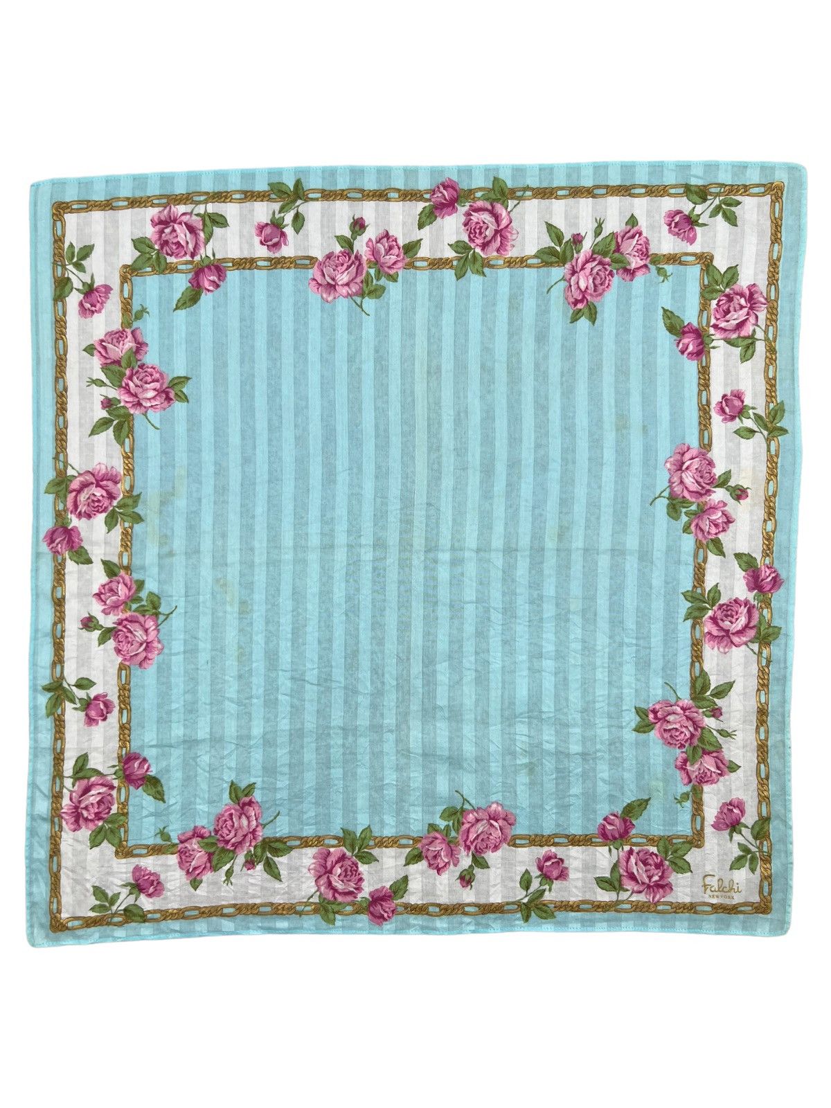 Japanese Brand Falchi New York Handkerchief Neckerchief Pocketsquare Size ONE SIZE - 2 Thumbnail