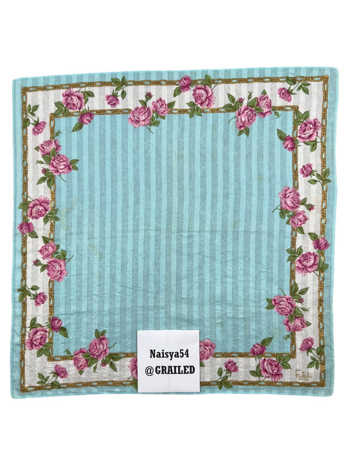 Japanese Brand Falchi New York Handkerchief Neckerchief Pocketsquare Size ONE SIZE - 6 Thumbnail