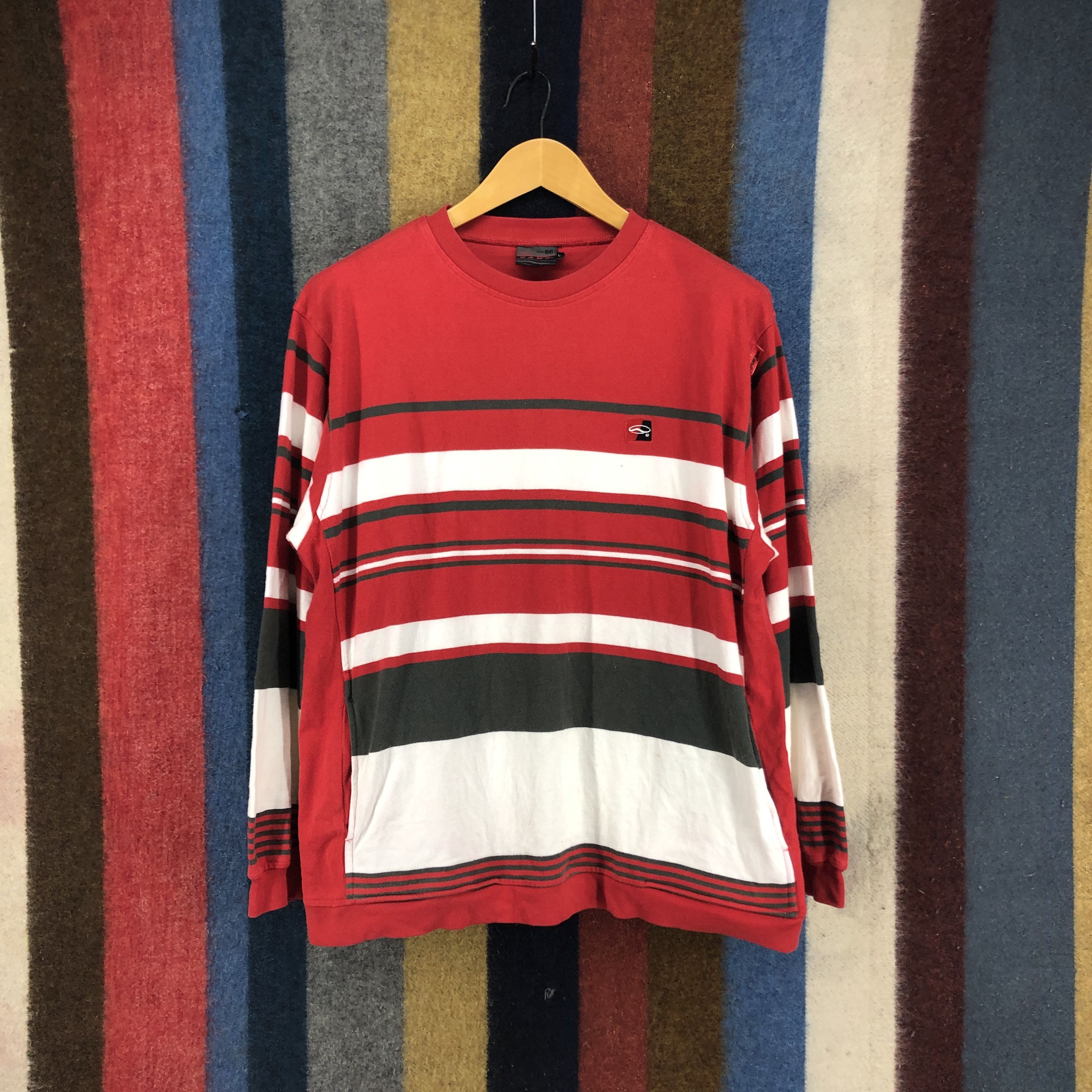 Vans VANS Crew Neck Stripe Sweatshirt #0505/U Size US L / EU 52-54 / 3 - 1 Thumbnail