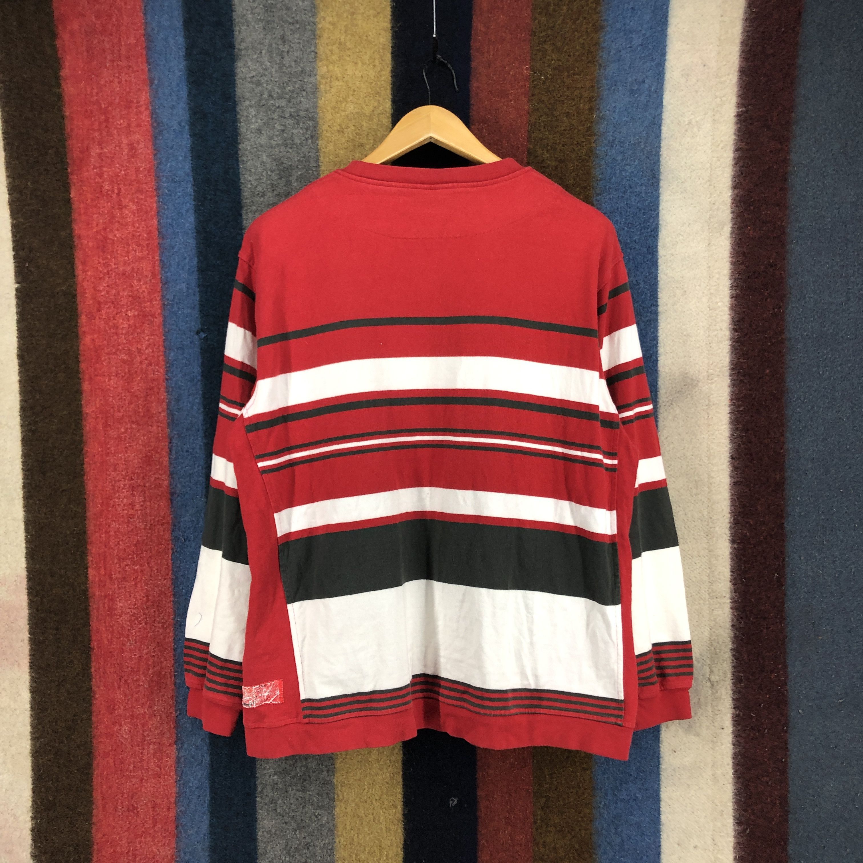 Vans VANS Crew Neck Stripe Sweatshirt #0505/U Size US L / EU 52-54 / 3 - 8 Thumbnail