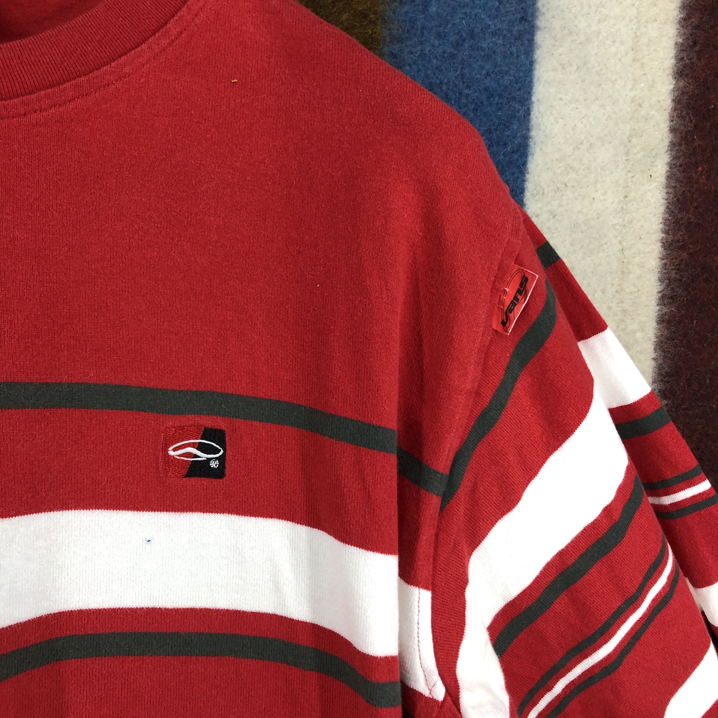 Vans VANS Crew Neck Stripe Sweatshirt #0505/U Size US L / EU 52-54 / 3 - 3 Thumbnail