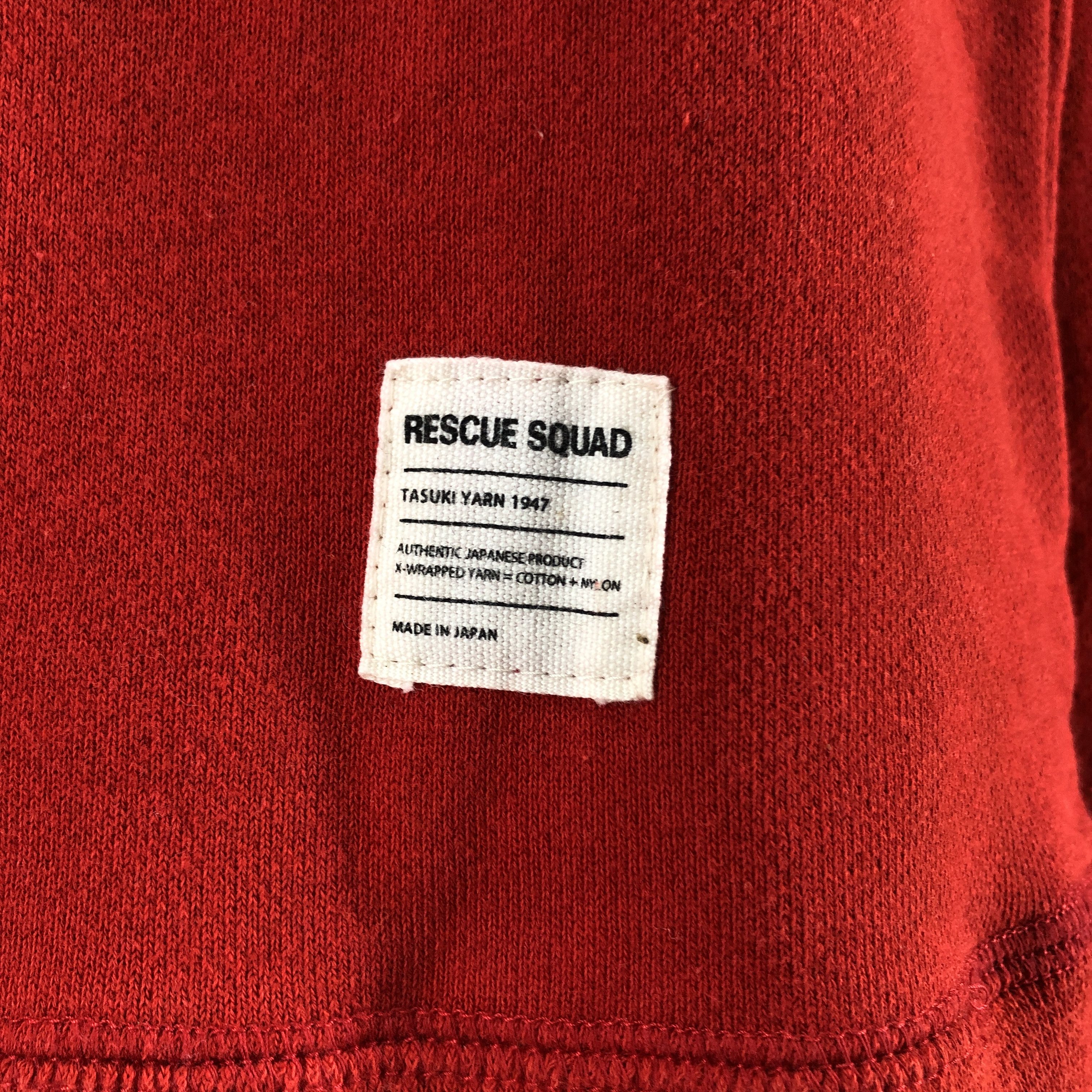 Japanese Brand RESCUE SQUAD by TASUKI YARN Crew Neck Sweatshirt #0781/R Size US M / EU 48-50 / 2 - 5 Thumbnail