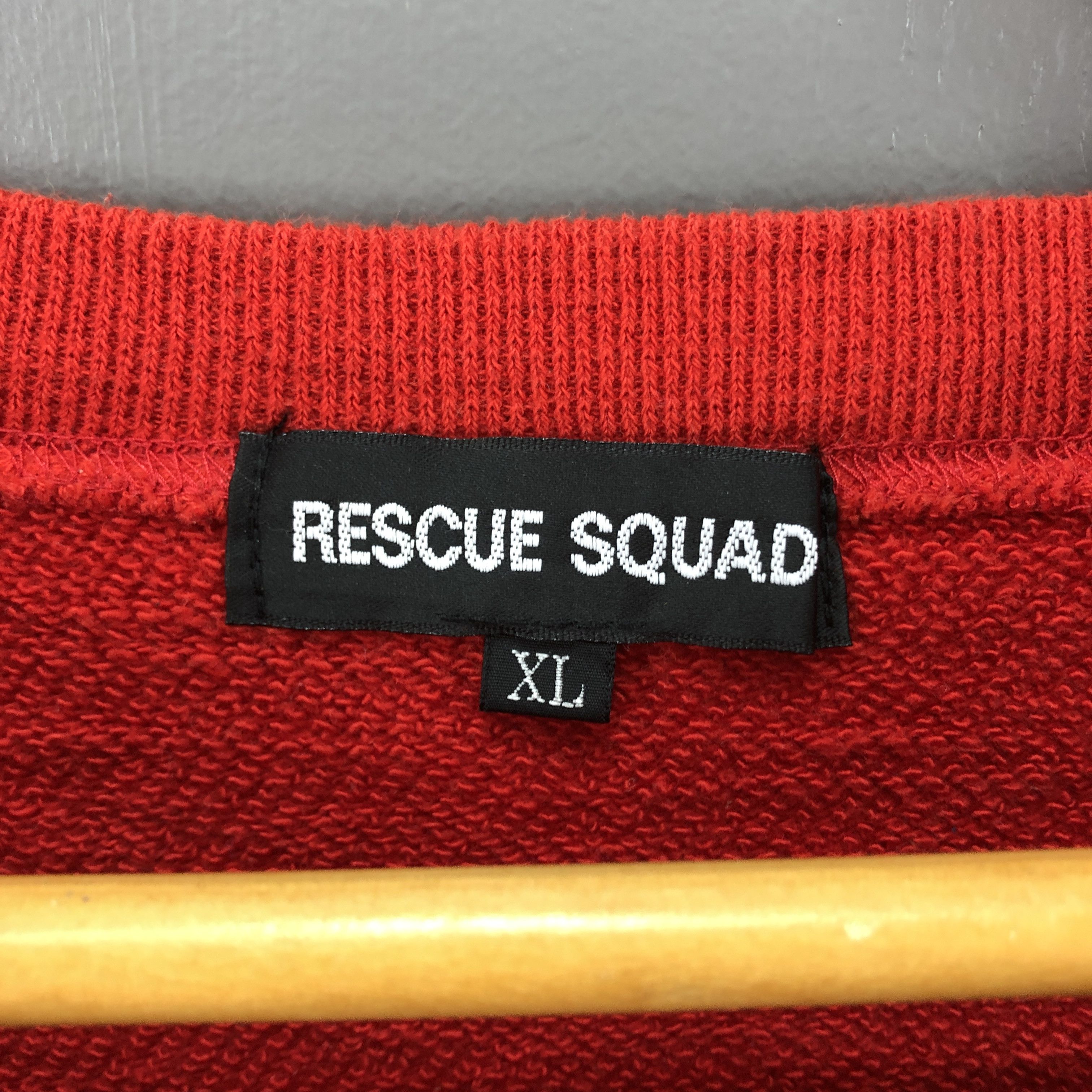 Japanese Brand RESCUE SQUAD by TASUKI YARN Crew Neck Sweatshirt #0781/R Size US M / EU 48-50 / 2 - 6 Thumbnail