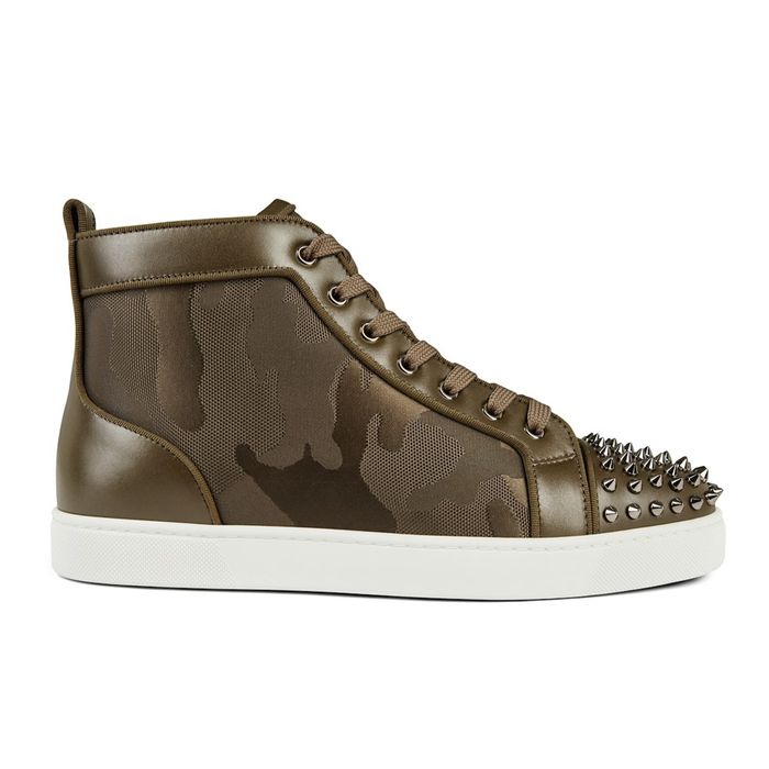 Christian Louboutin Christian Louboutin Mens Lou Spikes Orlato Camo ...