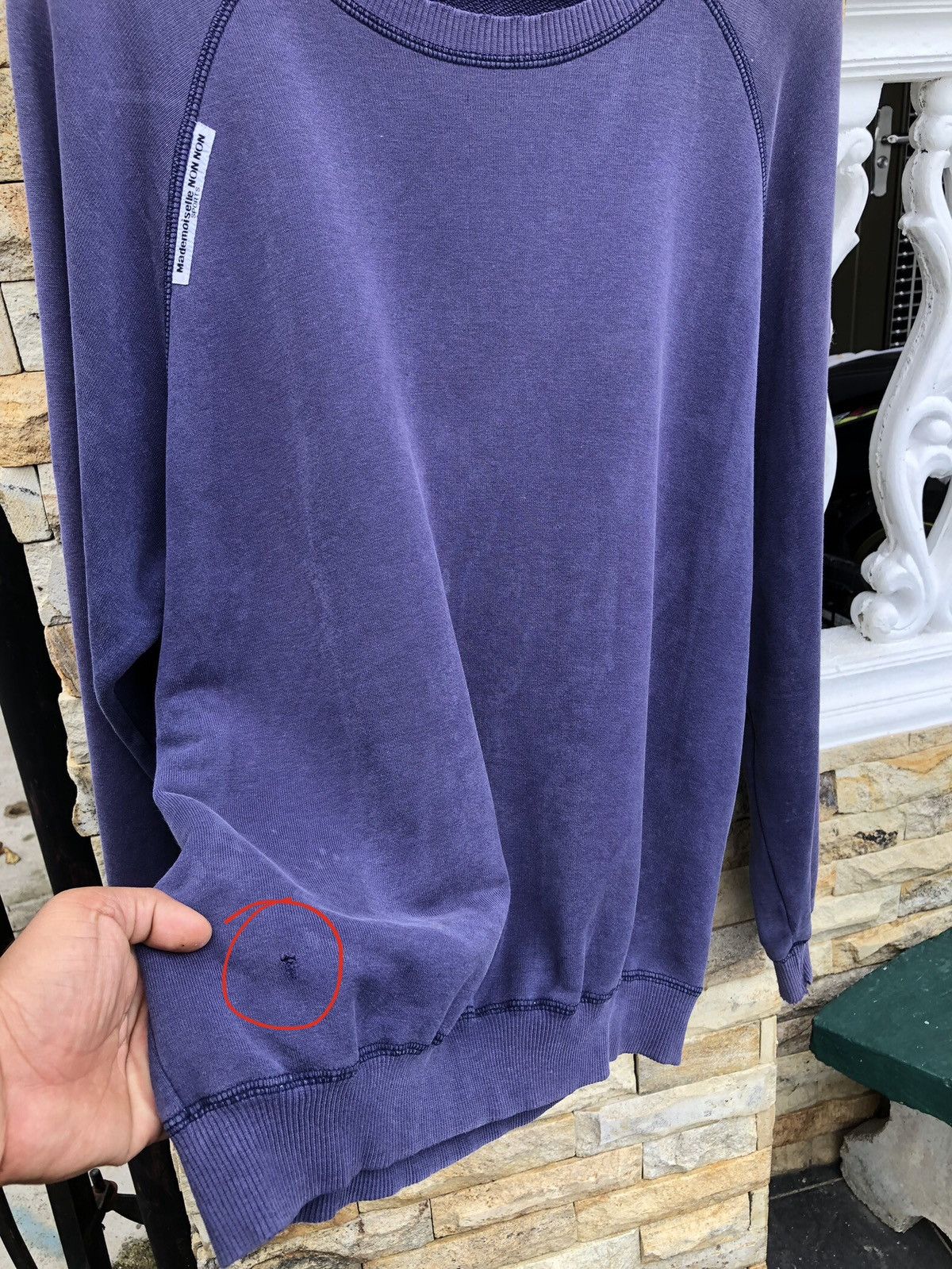 Issey Miyake SUN FADED🔥Vtg Mademoiselle Non Non Papas Sweatshirt Size US XL / EU 56 / 4 - 7 Thumbnail