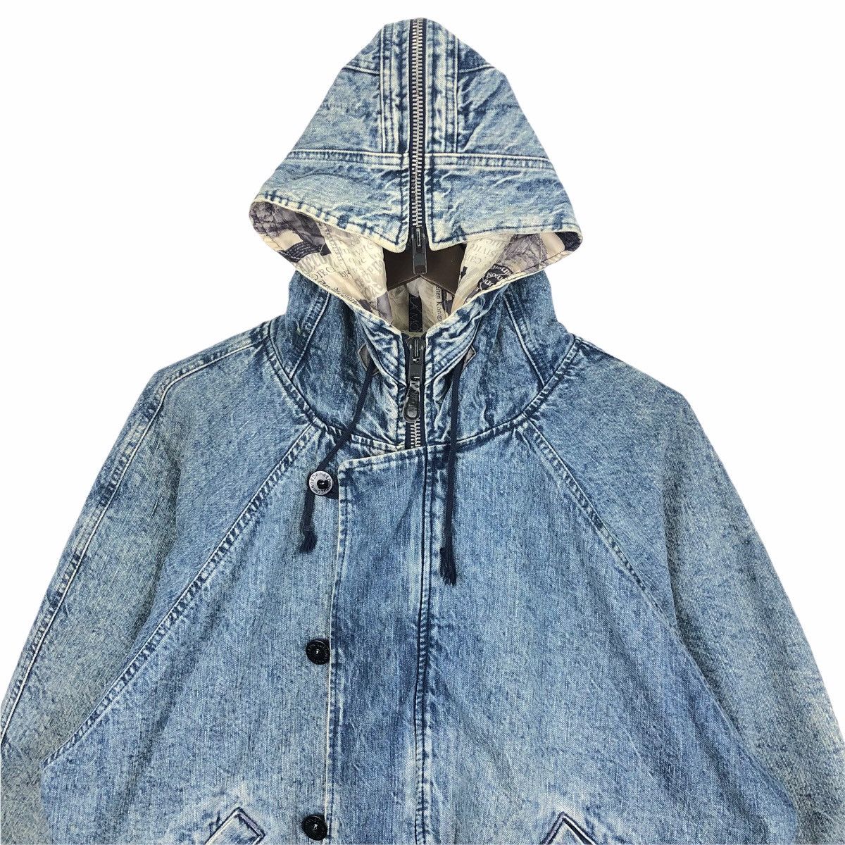 Edwin Vintage Edwin Outdoor Life Denim Jacket Hoodie Size US XXL / EU 58 / 5 - 6 Thumbnail