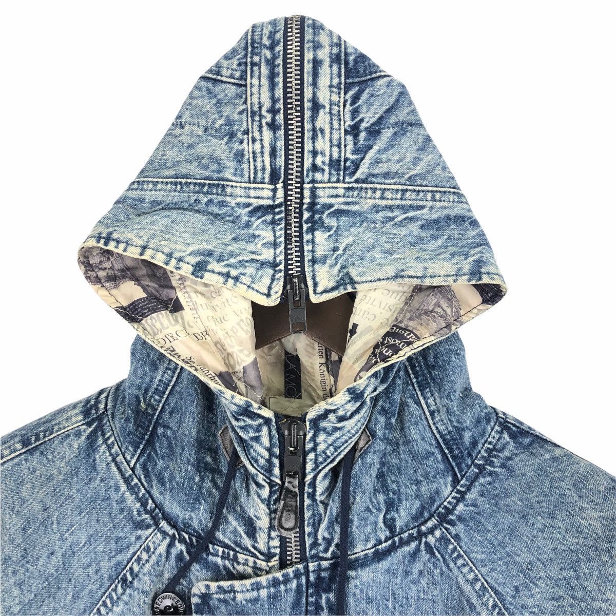 Edwin Vintage Edwin Outdoor Life Denim Jacket Hoodie Size US XXL / EU 58 / 5 - 7 Thumbnail