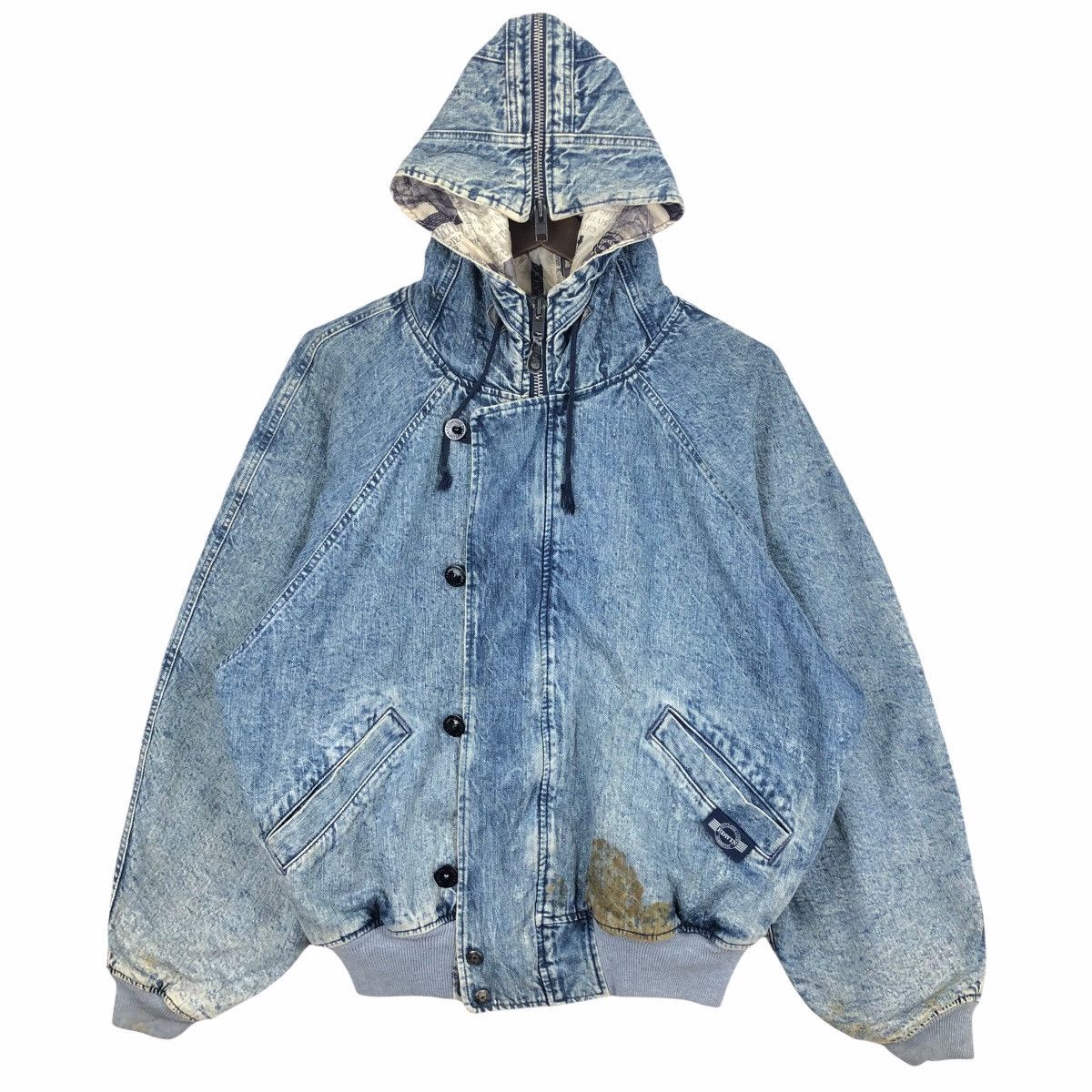 Edwin Vintage Edwin Outdoor Life Denim Jacket Hoodie Size US XXL / EU 58 / 5 - 1 Thumbnail