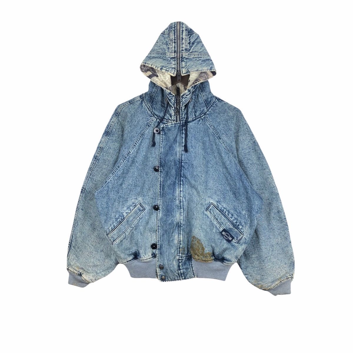 Edwin Vintage Edwin Outdoor Life Denim Jacket Hoodie Size US XXL / EU 58 / 5 - 2 Thumbnail