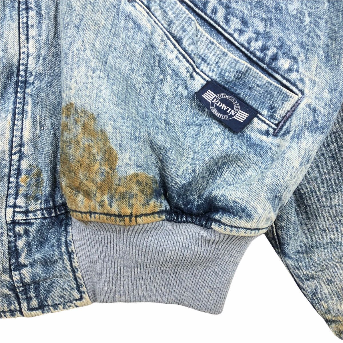Edwin Vintage Edwin Outdoor Life Denim Jacket Hoodie Size US XXL / EU 58 / 5 - 5 Thumbnail