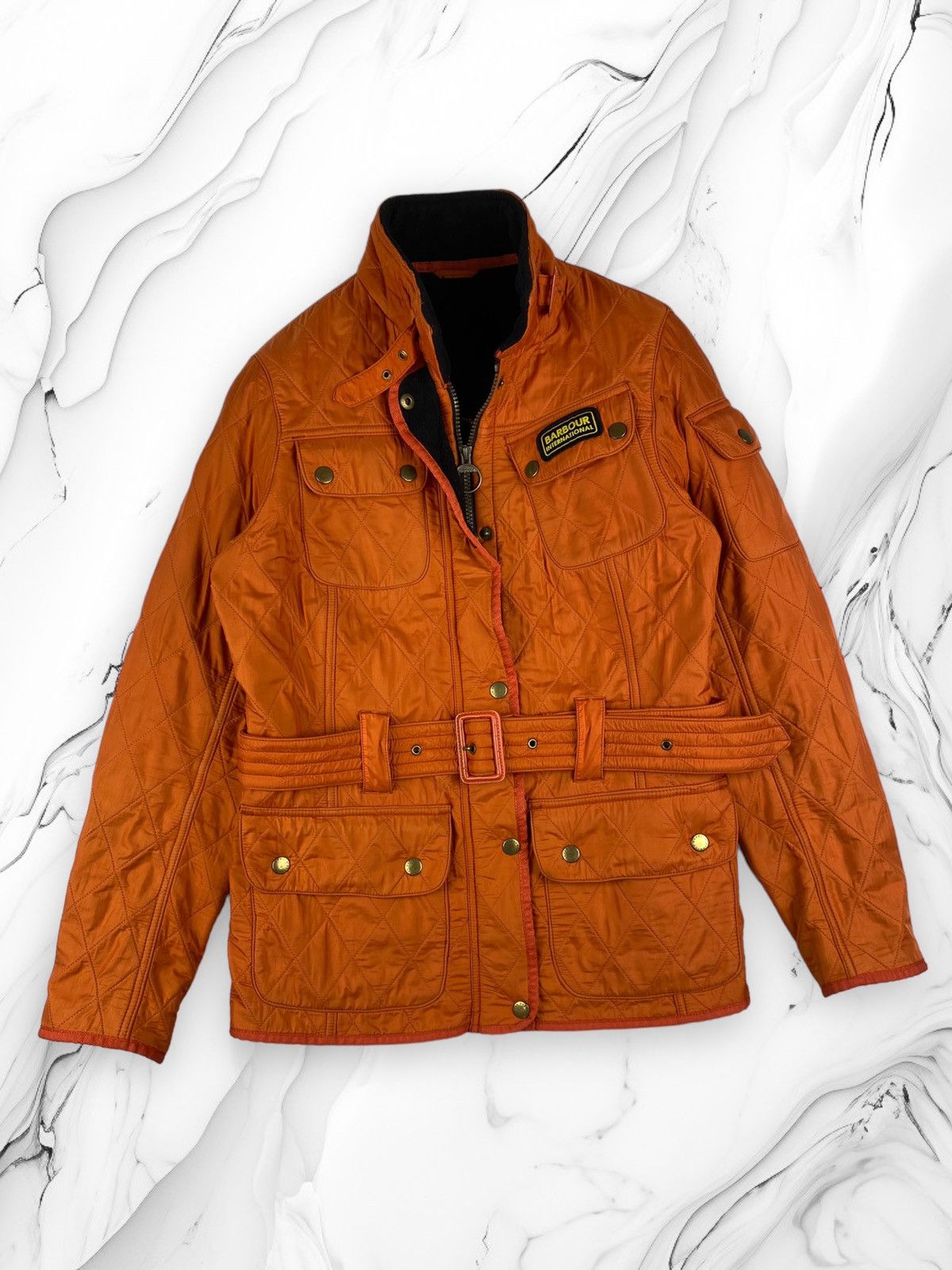 Womens orange barbour on sale jacket