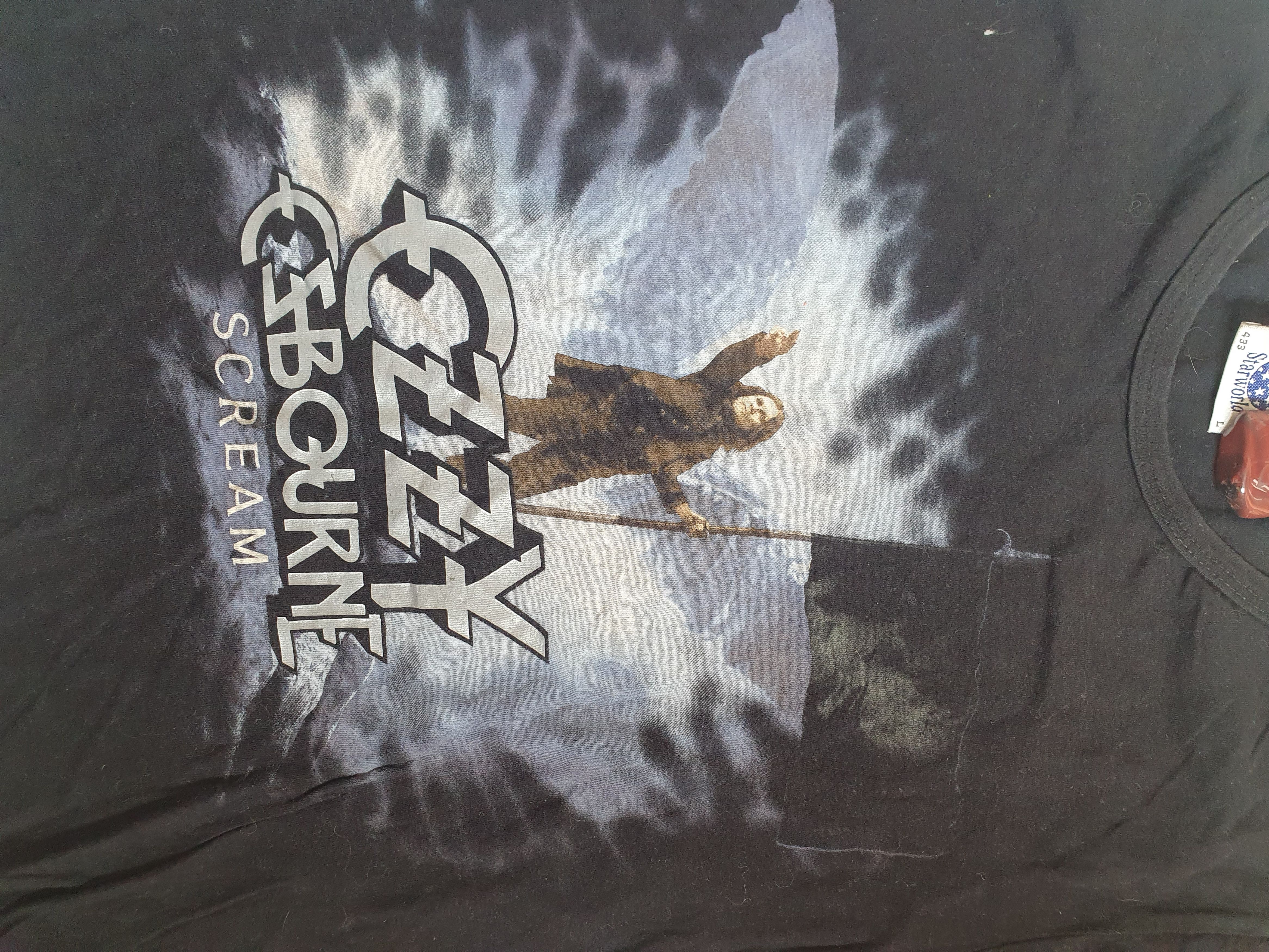 Band Tees × Vintage Ozzy Ozbourne Scream 2010 Tour tee,sz W-L/M-XS Size L / US 10 / IT 46 - 1 Thumbnail