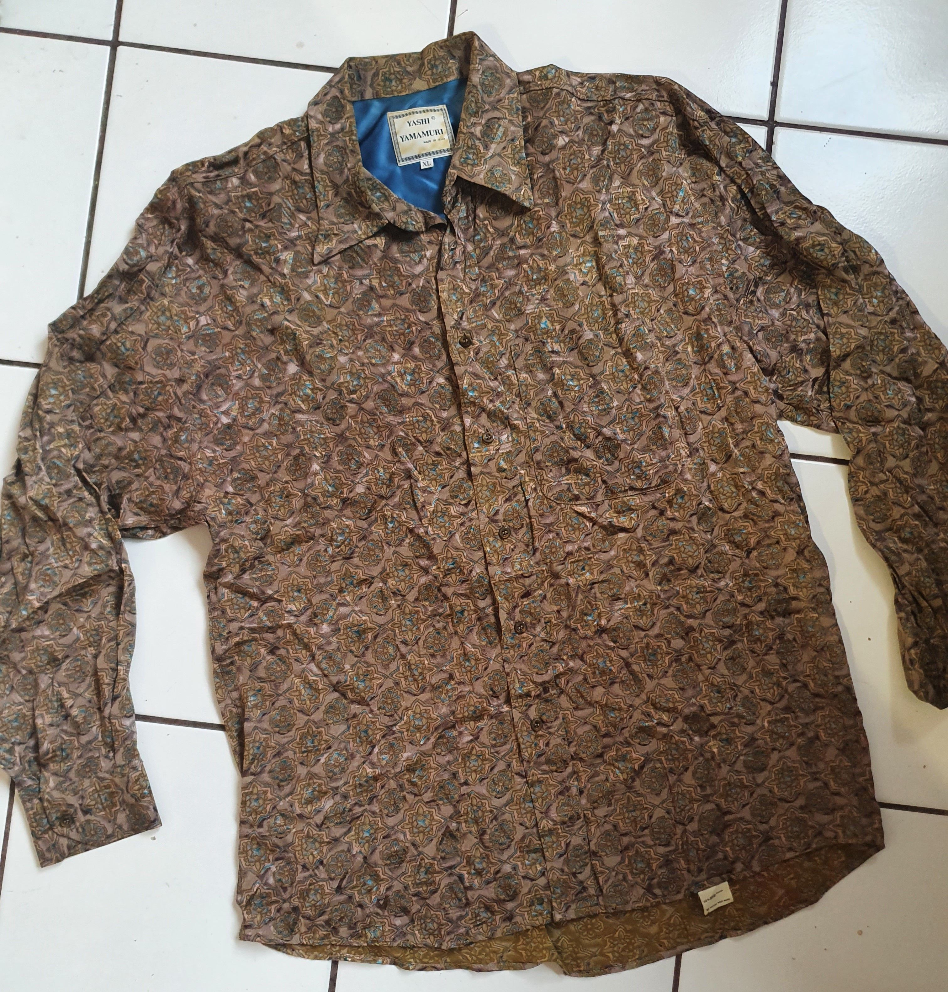 Yashi Yamamuri Yashi Yamamuri Button Up Shirt Made in Italy Long Sleeve XL Size US XL / EU 56 / 4 - 1 Thumbnail