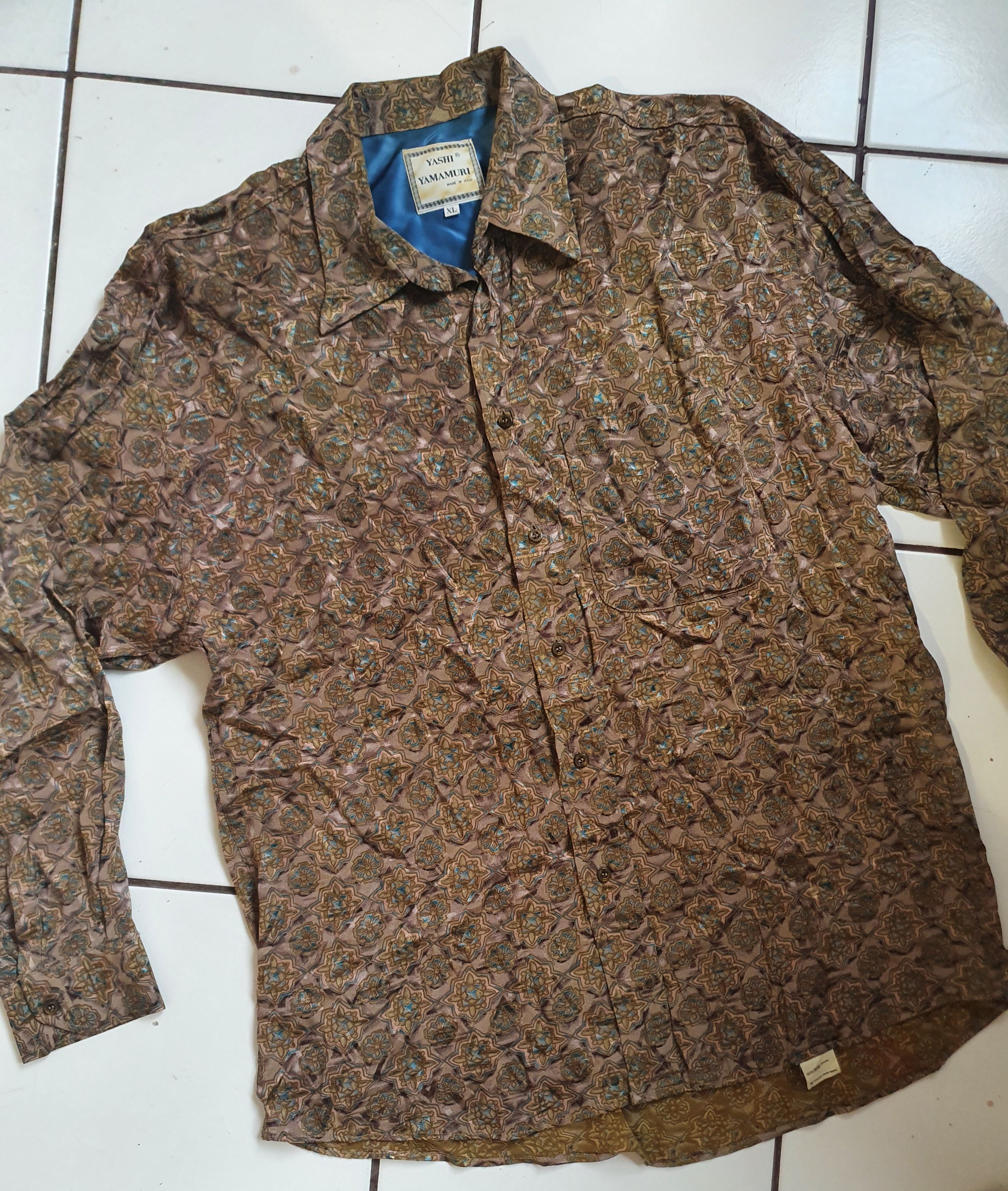 Yashi Yamamuri Yashi Yamamuri Button Up Shirt Made in Italy Long Sleeve XL Size US XL / EU 56 / 4 - 4 Thumbnail
