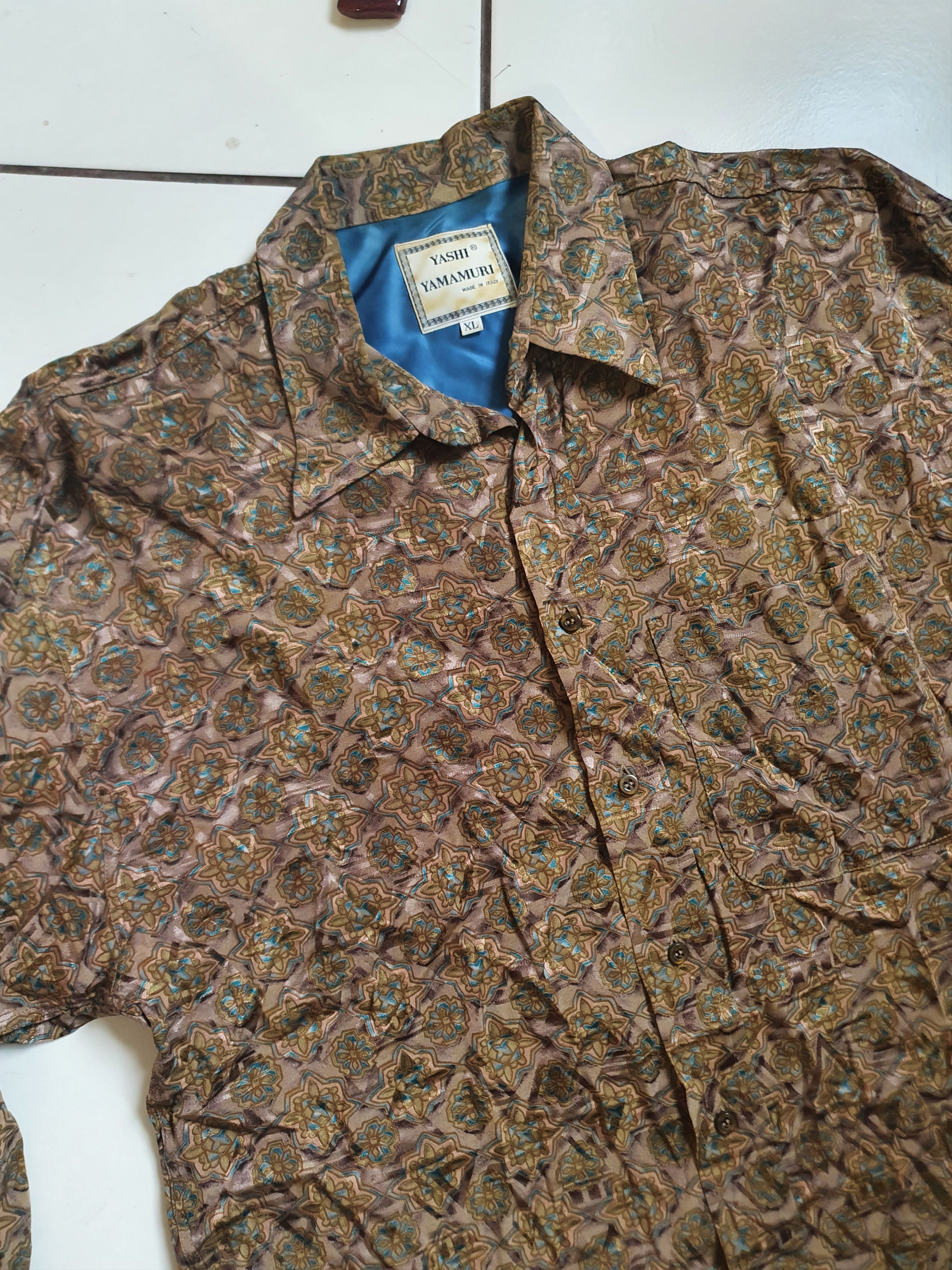 Yashi Yamamuri Yashi Yamamuri Button Up Shirt Made in Italy Long Sleeve XL Size US XL / EU 56 / 4 - 5 Thumbnail
