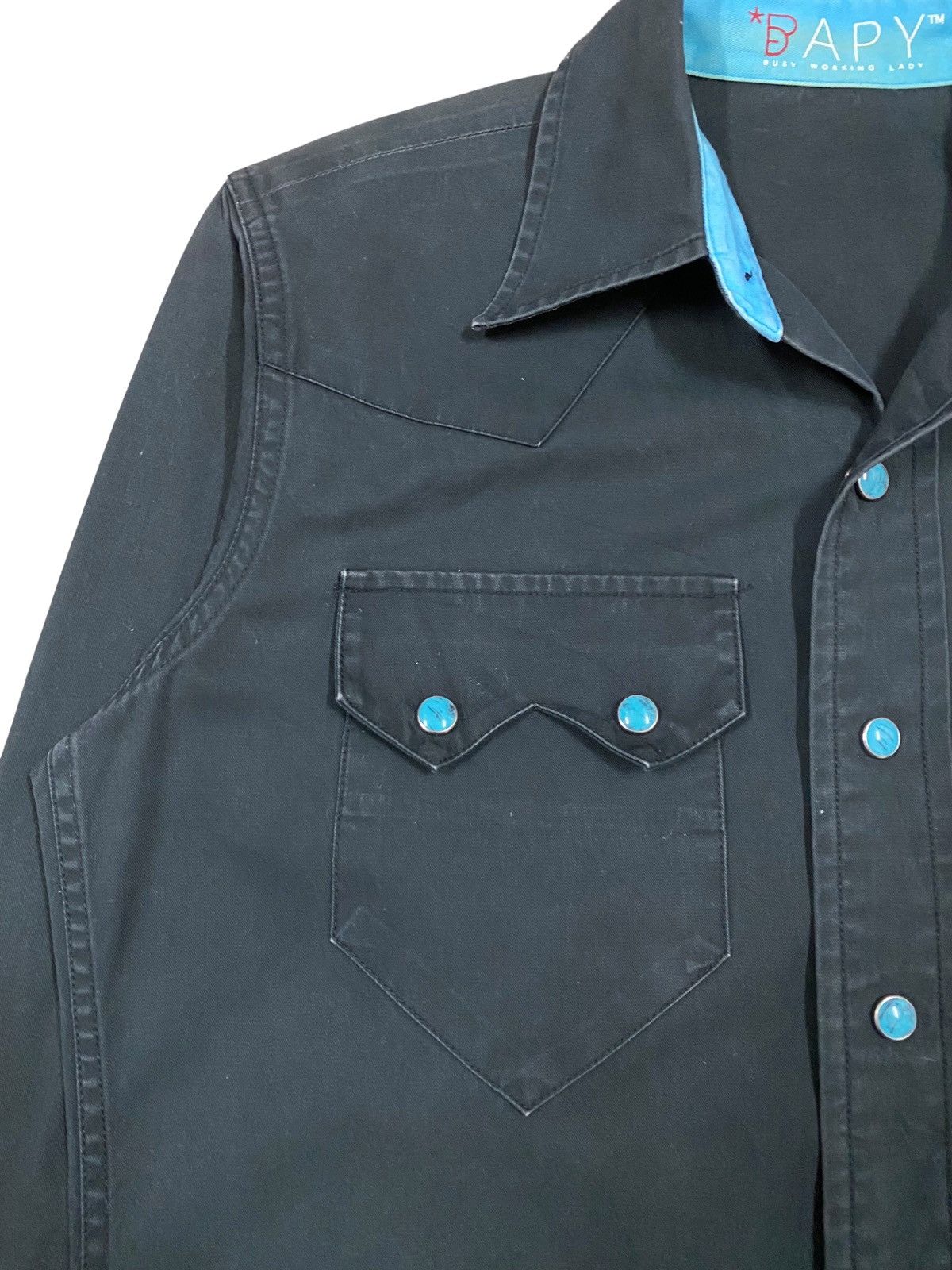 Bapy By Bathing Ape Busy Work Lady Western Button Down Shirt
