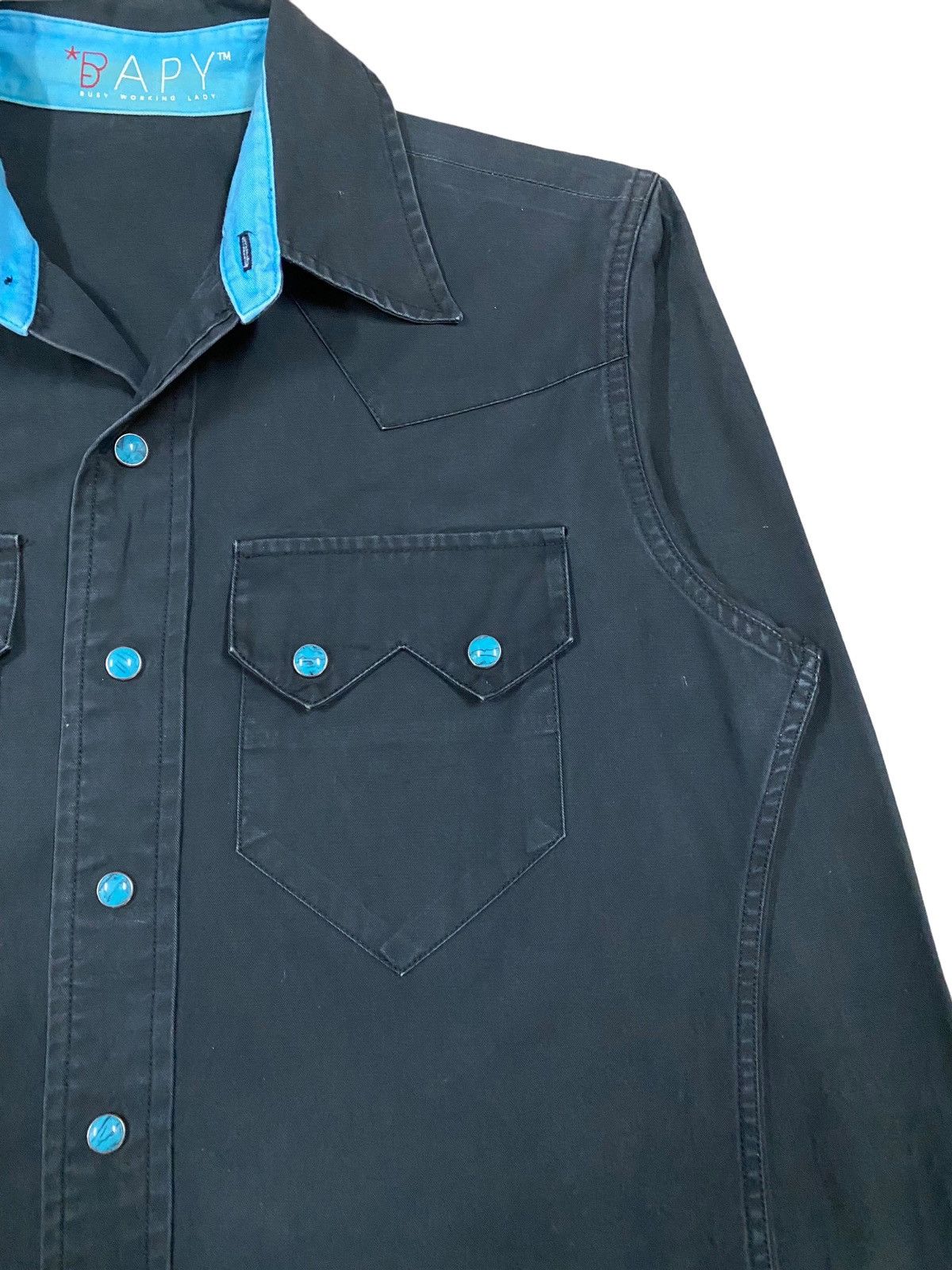 Bapy By Bathing Ape Busy Work Lady Western Button Down Shirt