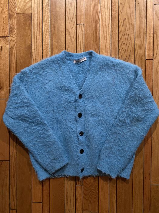 No Maintenance No Maintenance Blue Shag Cardigan | Grailed