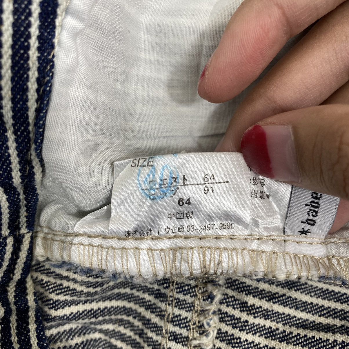 Japanese Brand BABE BE EQUIVALENT Japanese Brand Hickory Stripes Mini Skirt Size 31" - 7 Thumbnail