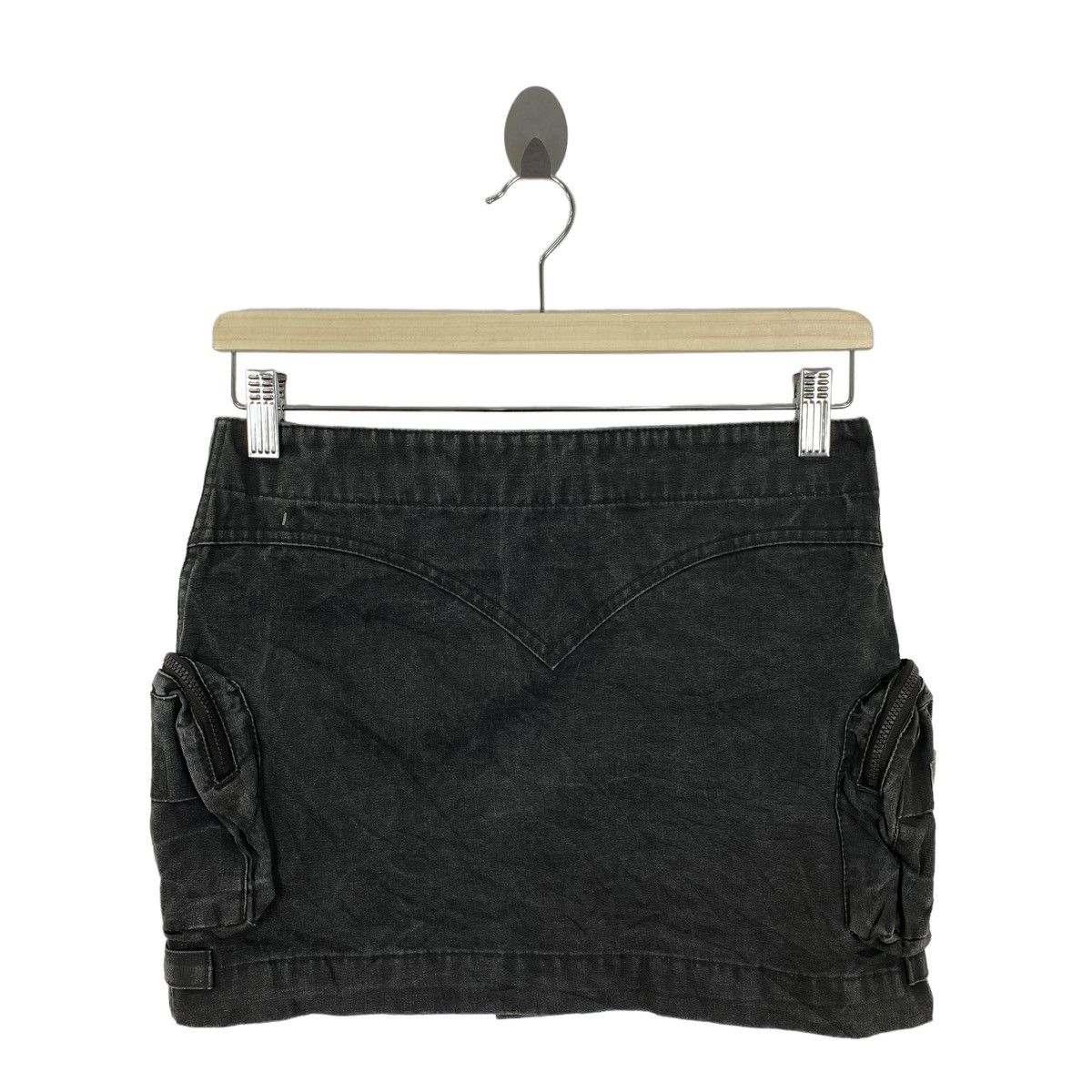 Levi's Vintage LEVI’S Multi Pocket Black Jeans Skirt Size 29" - 10 Thumbnail