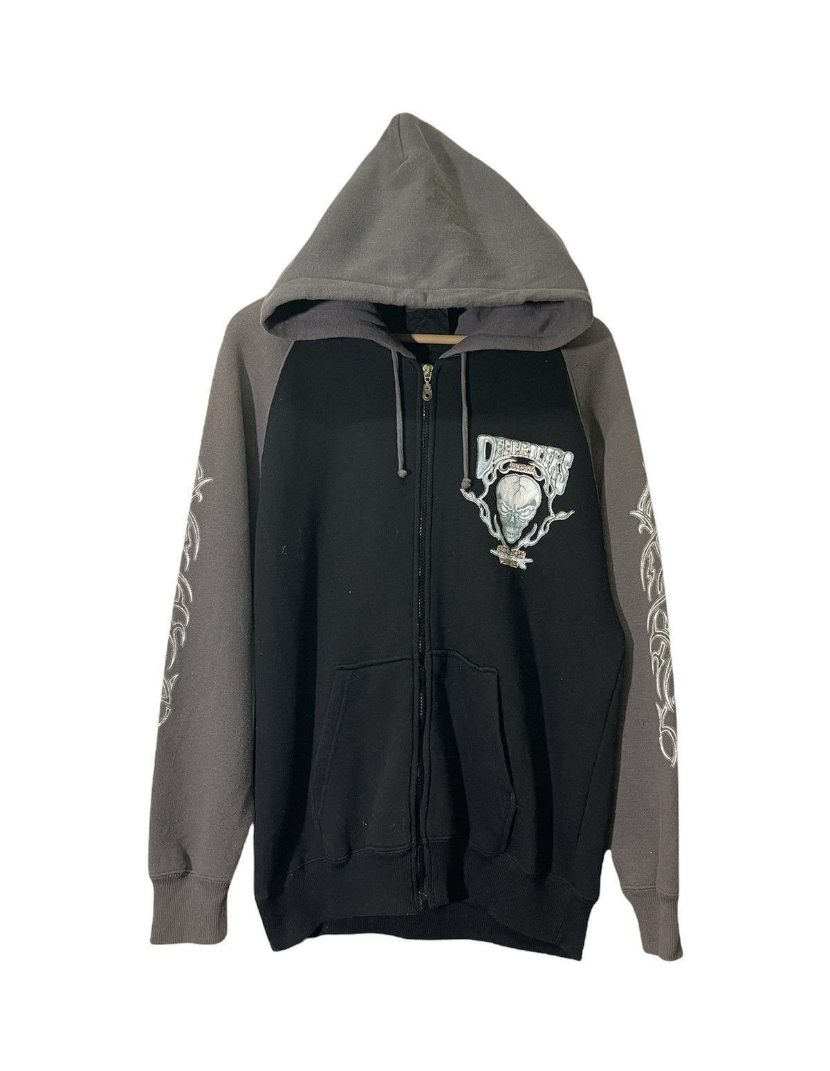 Vintage VINTAGE SKULL DEEP RIDERS HOODIE JACKET Size US M / EU 48-50 / 2 - 2 Thumbnail