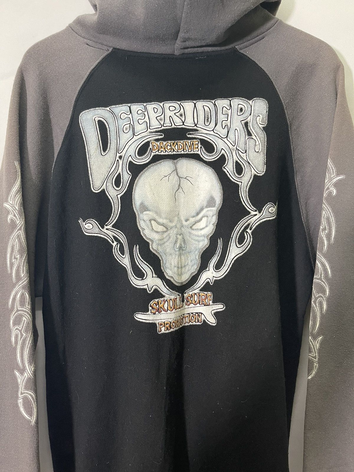 Vintage VINTAGE SKULL DEEP RIDERS HOODIE JACKET Size US M / EU 48-50 / 2 - 8 Thumbnail