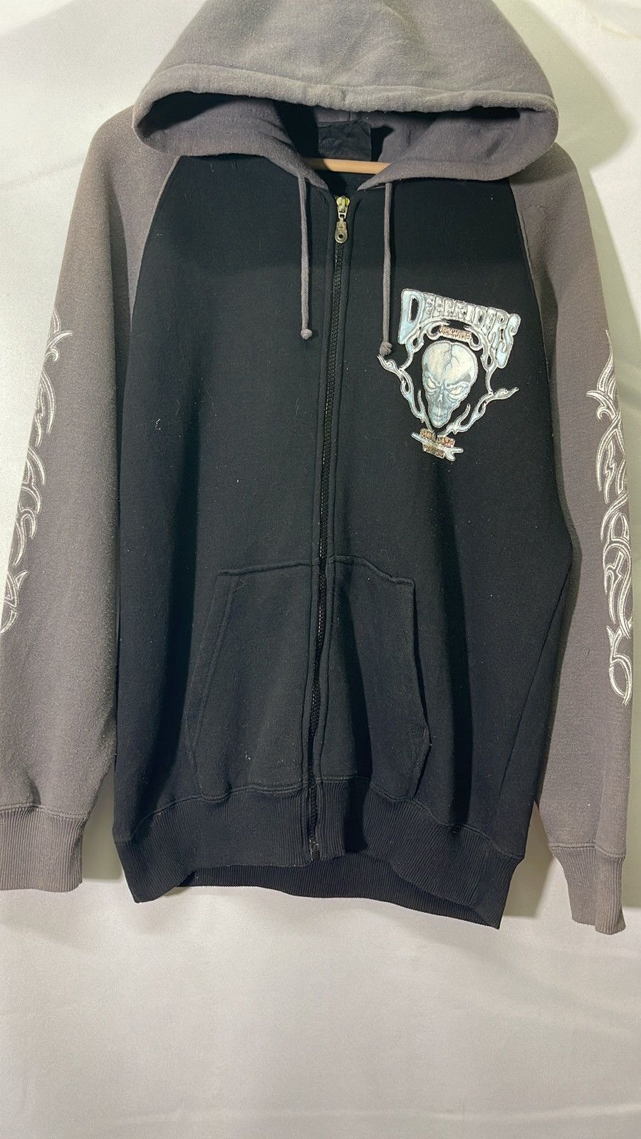 Vintage VINTAGE SKULL DEEP RIDERS HOODIE JACKET Size US M / EU 48-50 / 2 - 3 Thumbnail