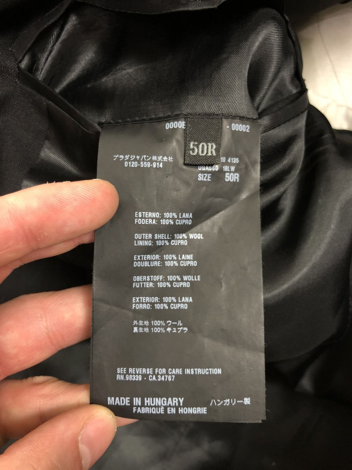 Prada Prada black blazer Size 50R - 5 Thumbnail