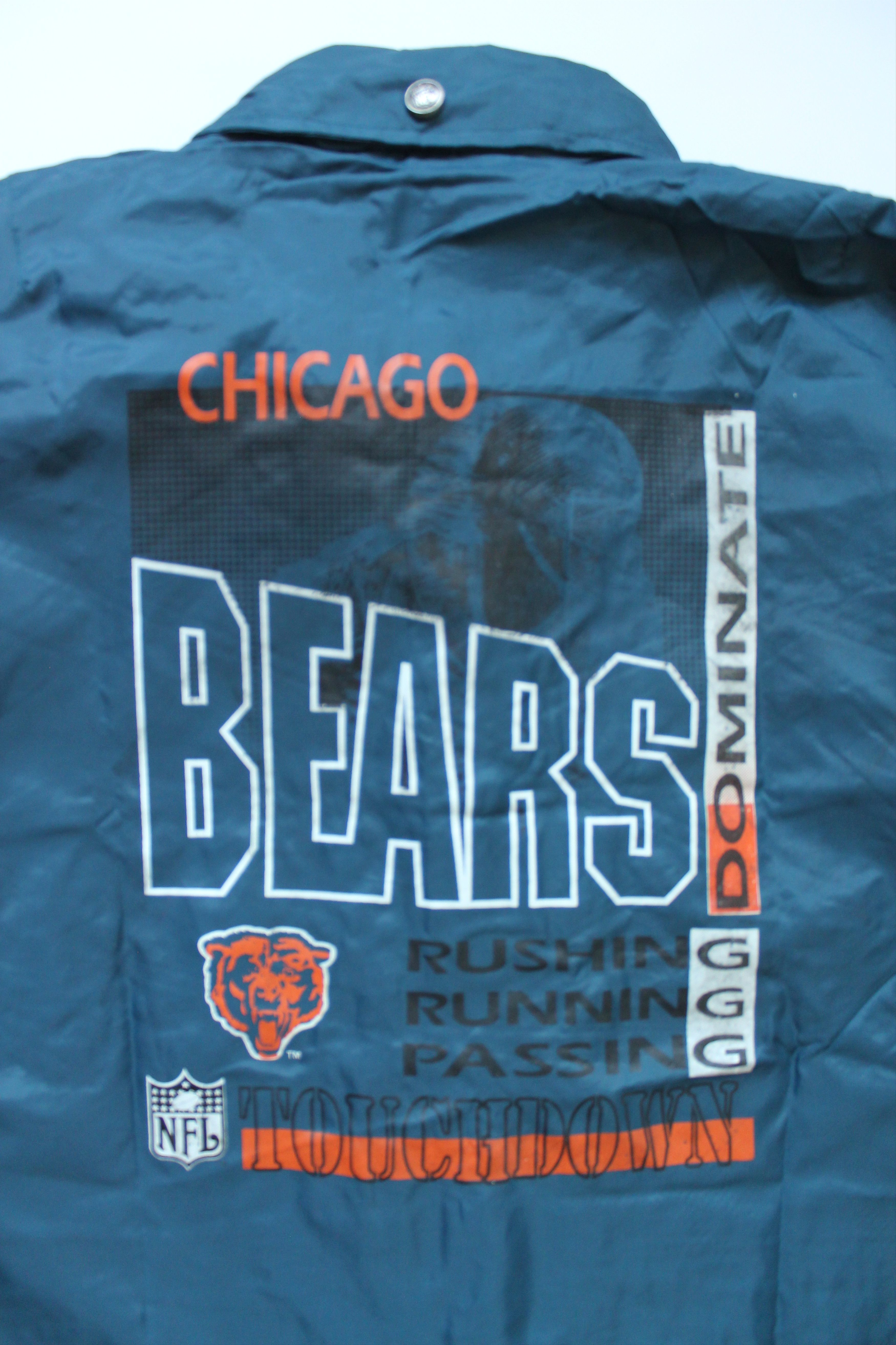 NFL 1991 Vintage NFL Chicago BEARS Windbreakers Junior Jacket Size US XS / EU 42 / 0 - 8 Thumbnail