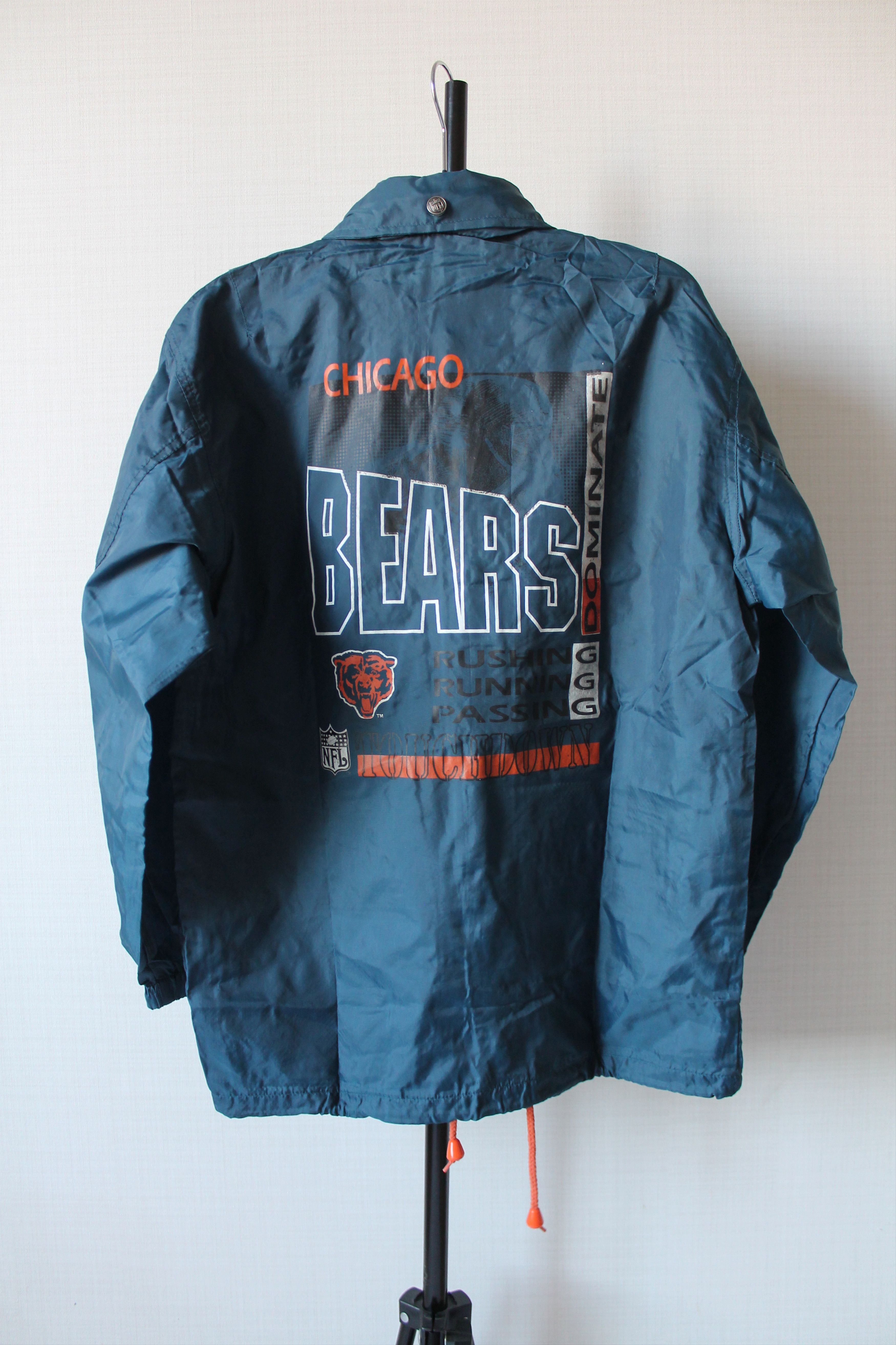 NFL 1991 Vintage NFL Chicago BEARS Windbreakers Junior Jacket Size US XS / EU 42 / 0 - 12 Thumbnail