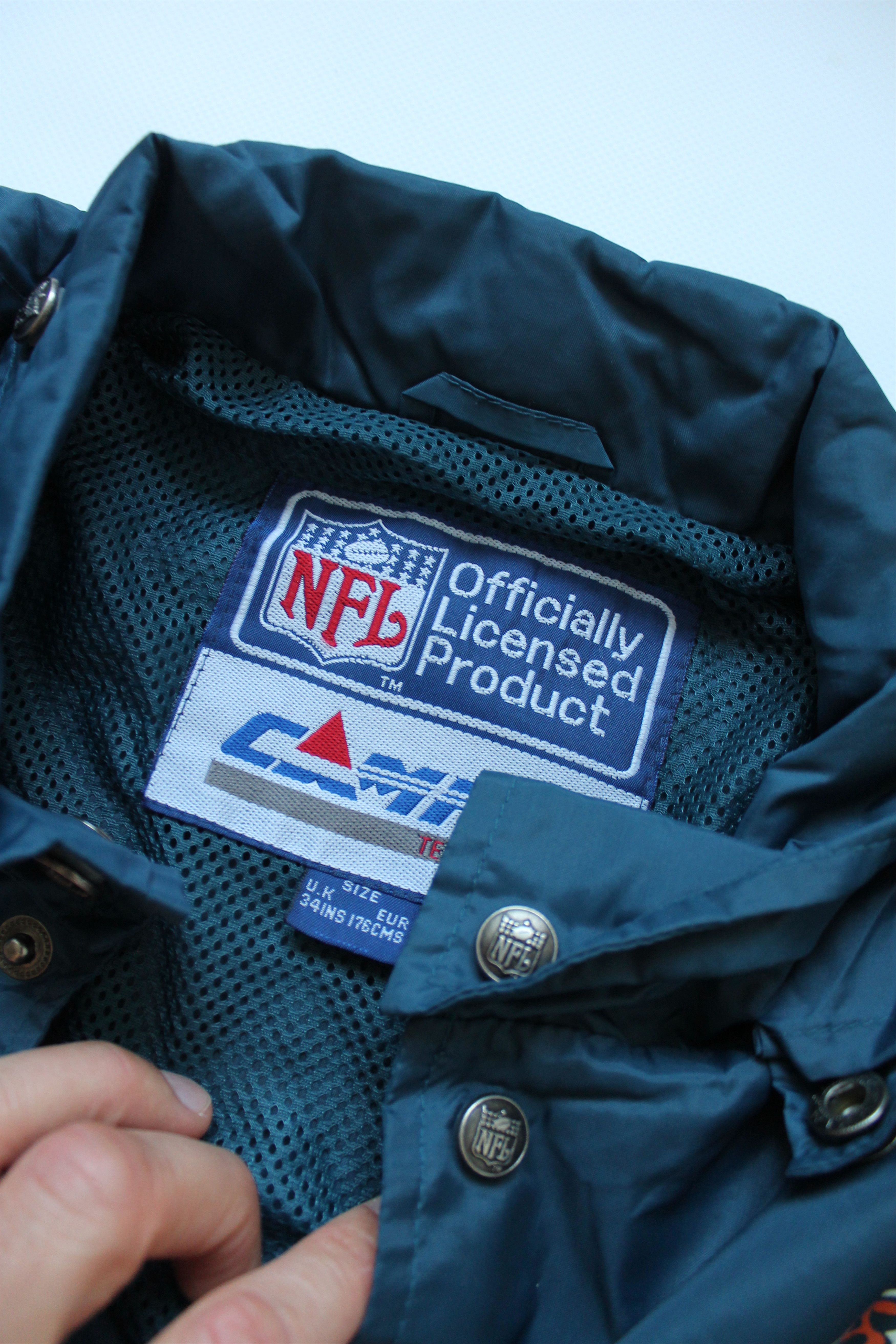 NFL 1991 Vintage NFL Chicago BEARS Windbreakers Junior Jacket Size US XS / EU 42 / 0 - 4 Thumbnail