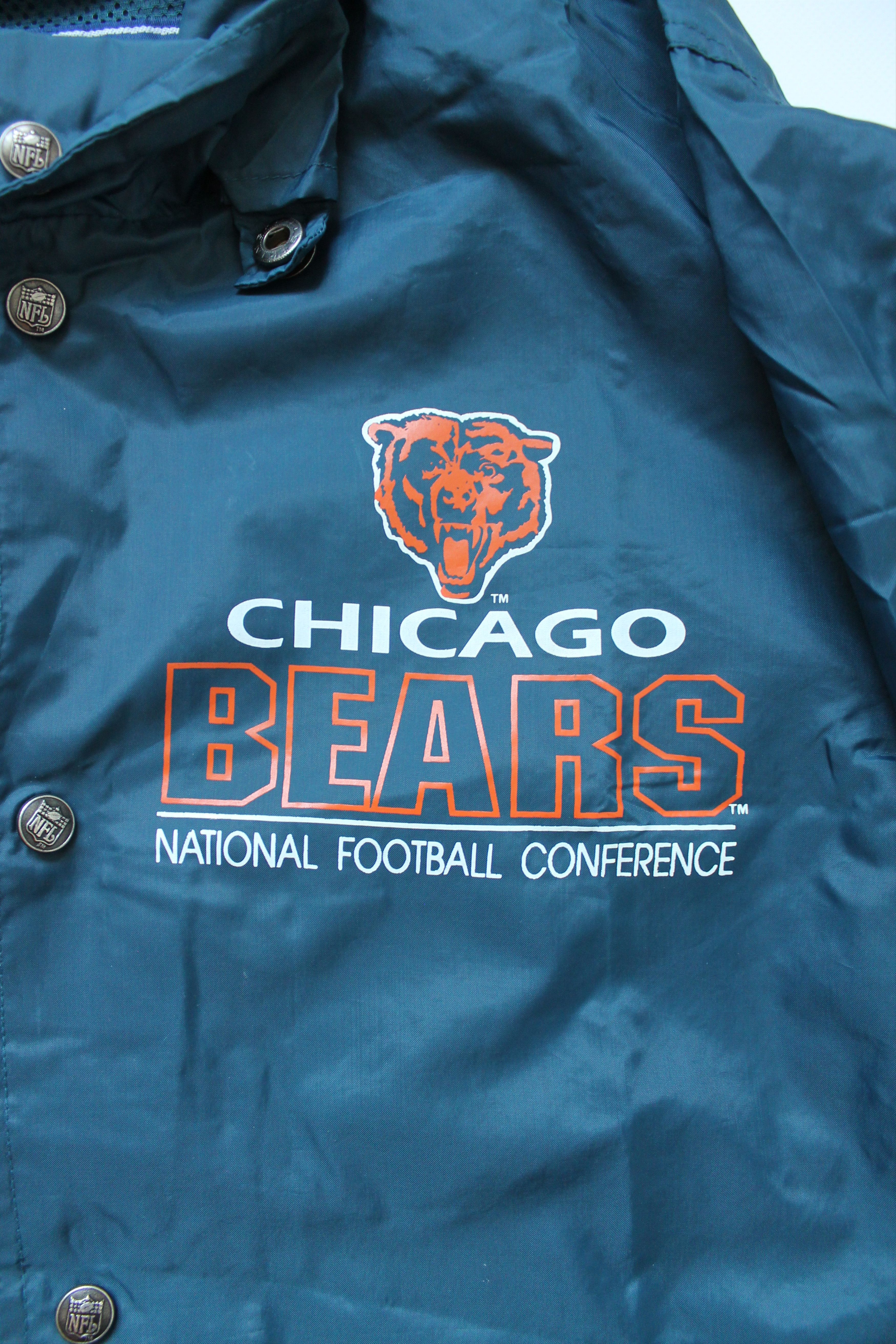 NFL 1991 Vintage NFL Chicago BEARS Windbreakers Junior Jacket Size US XS / EU 42 / 0 - 6 Thumbnail