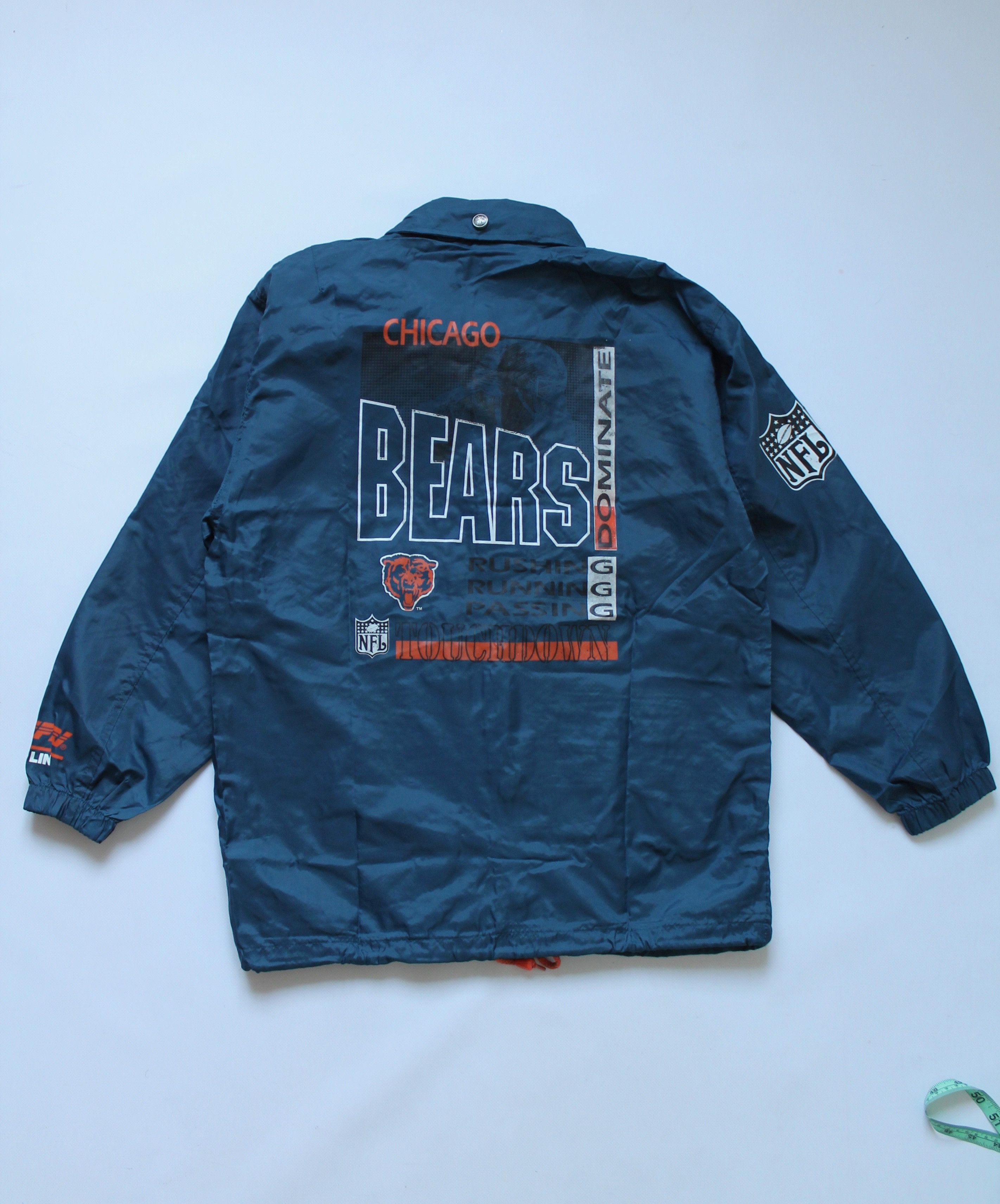 NFL 1991 Vintage NFL Chicago BEARS Windbreakers Junior Jacket Size US XS / EU 42 / 0 - 7 Thumbnail