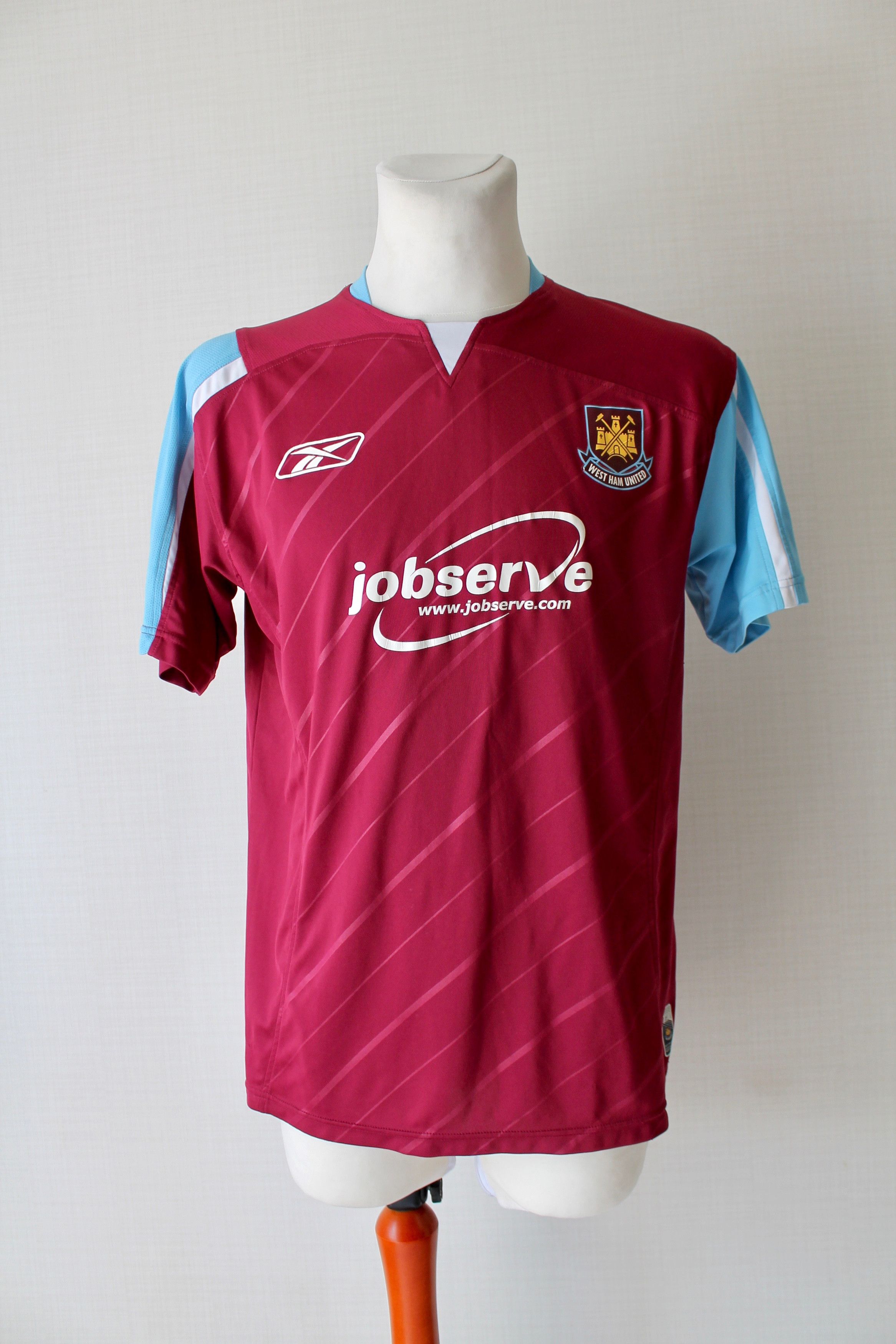 Reebok 2005 West Ham United Reebok Soccer Jersey Football Home Size US M / EU 48-50 / 2 - 1 Thumbnail