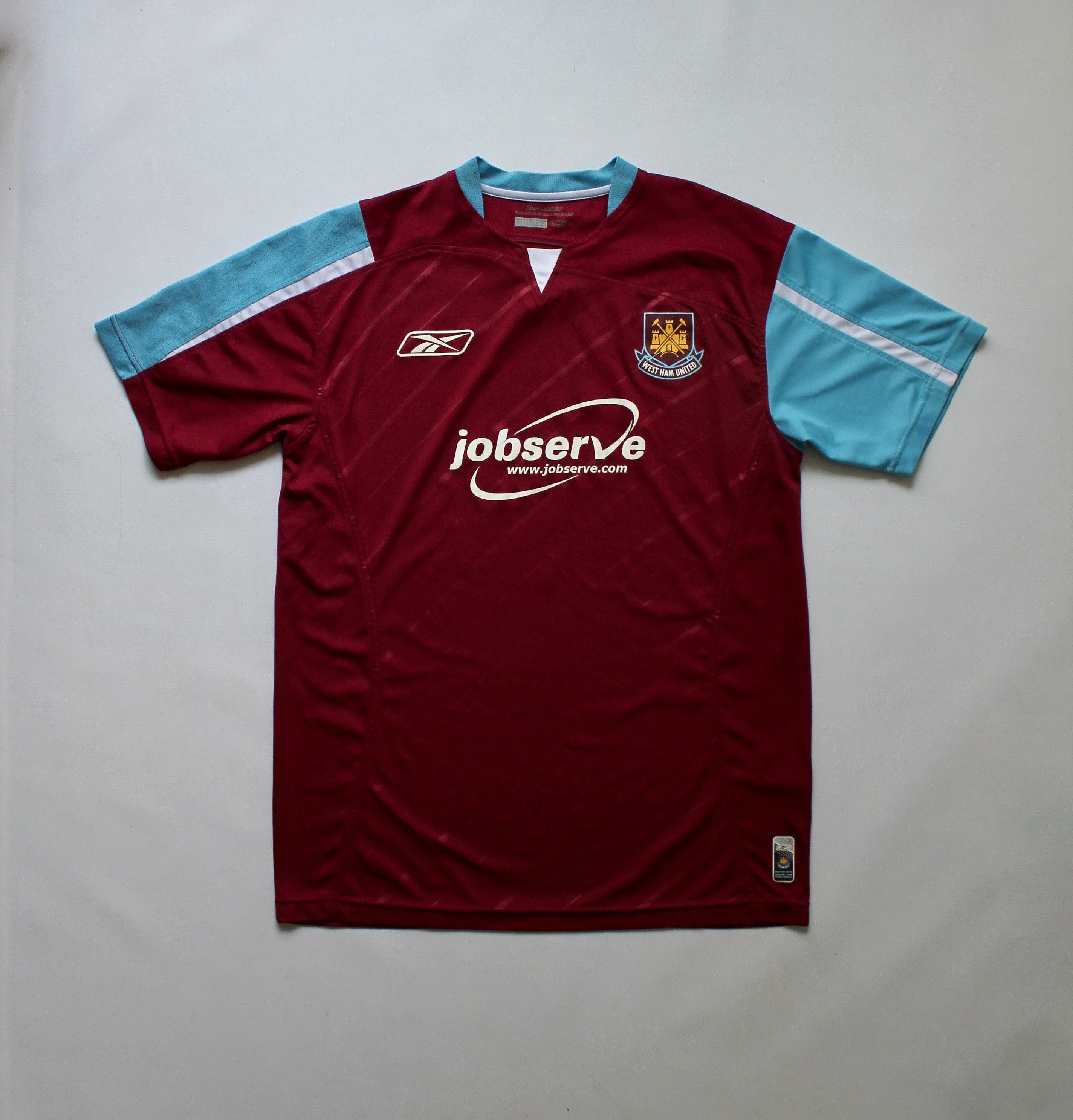Reebok 2005 West Ham United Reebok Soccer Jersey Football Home Size US M / EU 48-50 / 2 - 6 Thumbnail