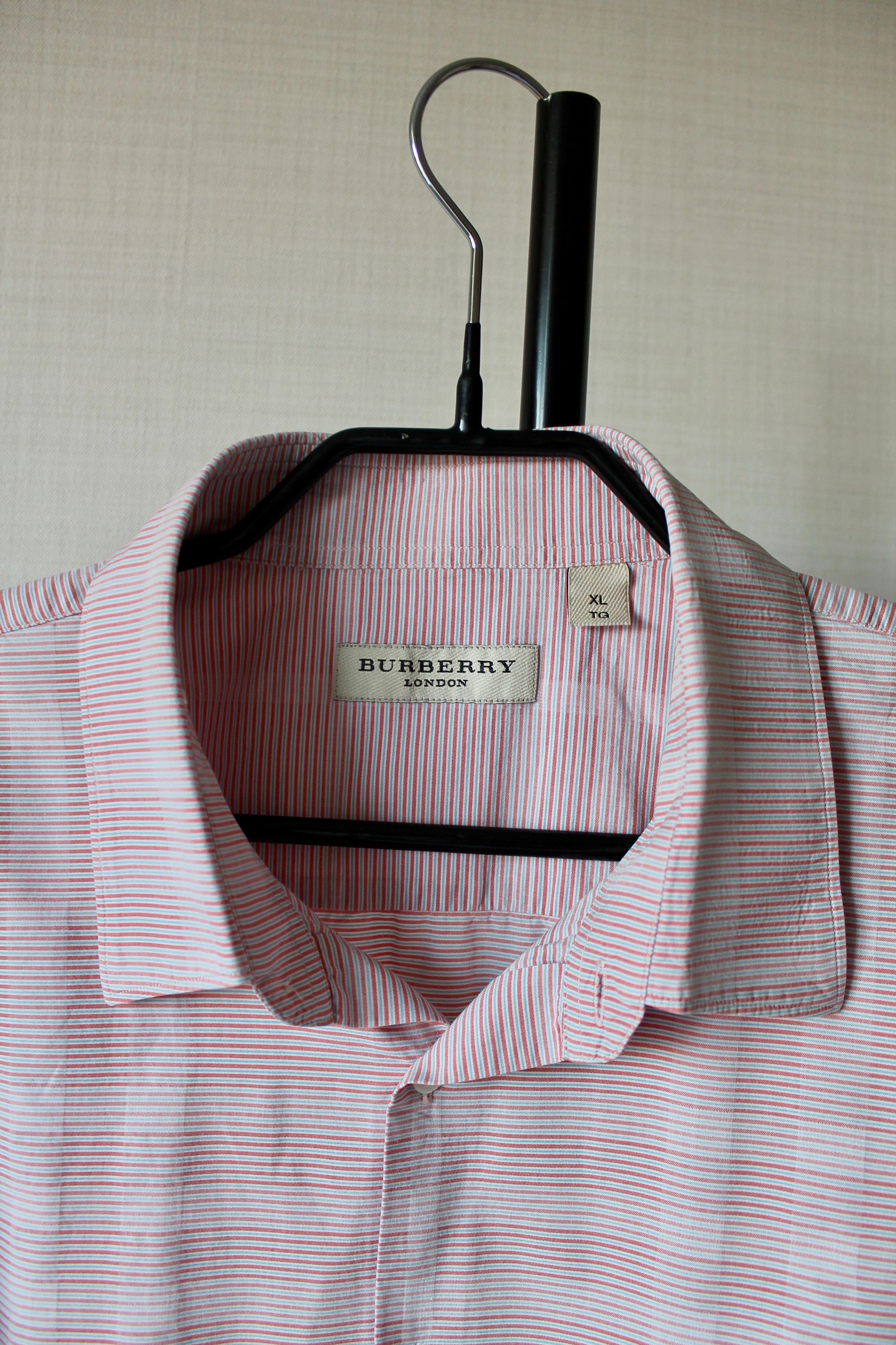 Burberry BURBERRY Pink Shirt Short Sleeve XL Check Size US XL / EU 56 / 4 - 4 Thumbnail