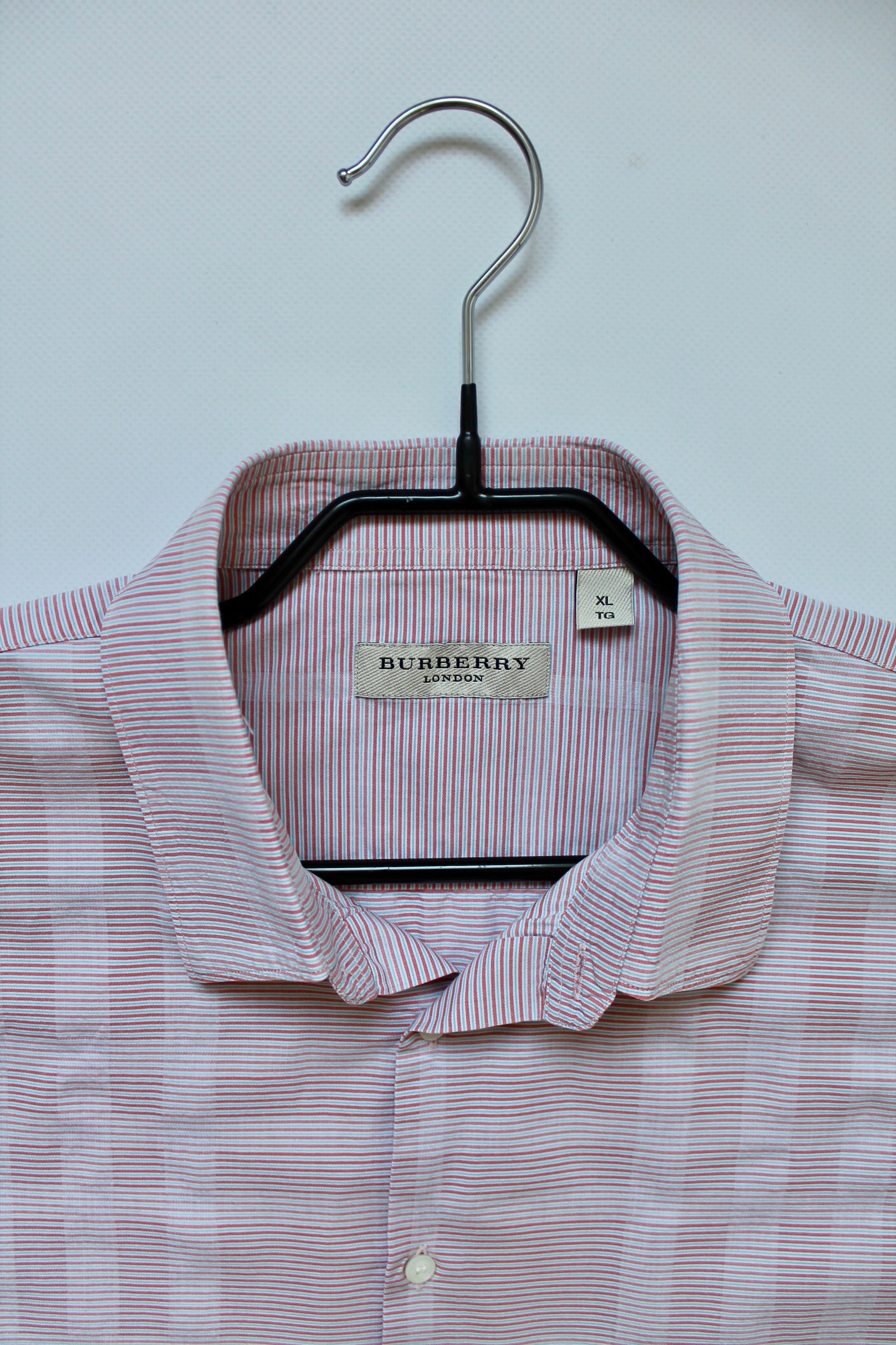 Burberry BURBERRY Pink Shirt Short Sleeve XL Check Size US XL / EU 56 / 4 - 6 Thumbnail